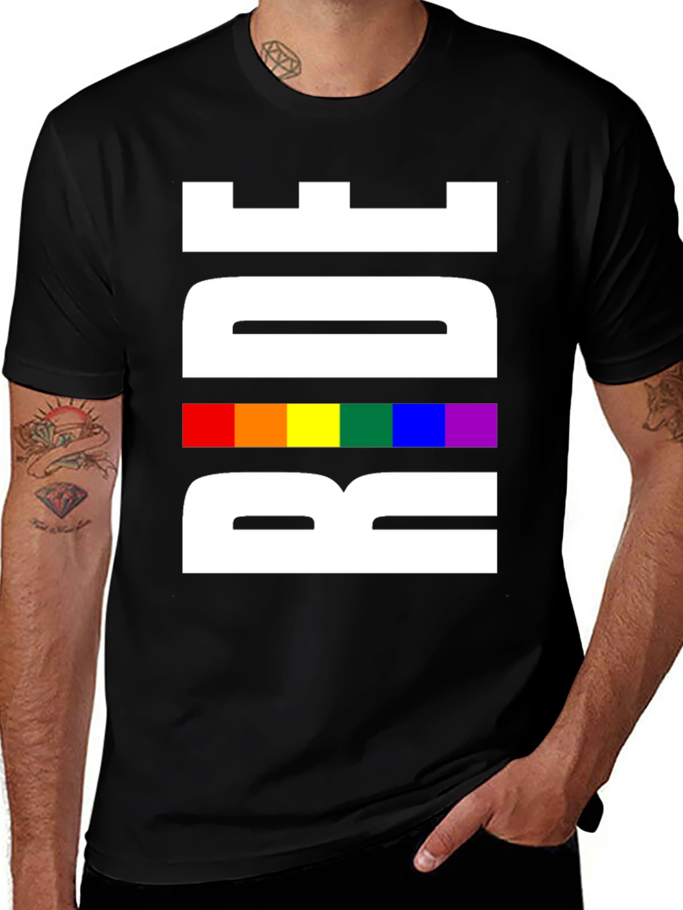 Variant 18 of Pride Ride T-Shirt - LGBTQ+ Rainbow