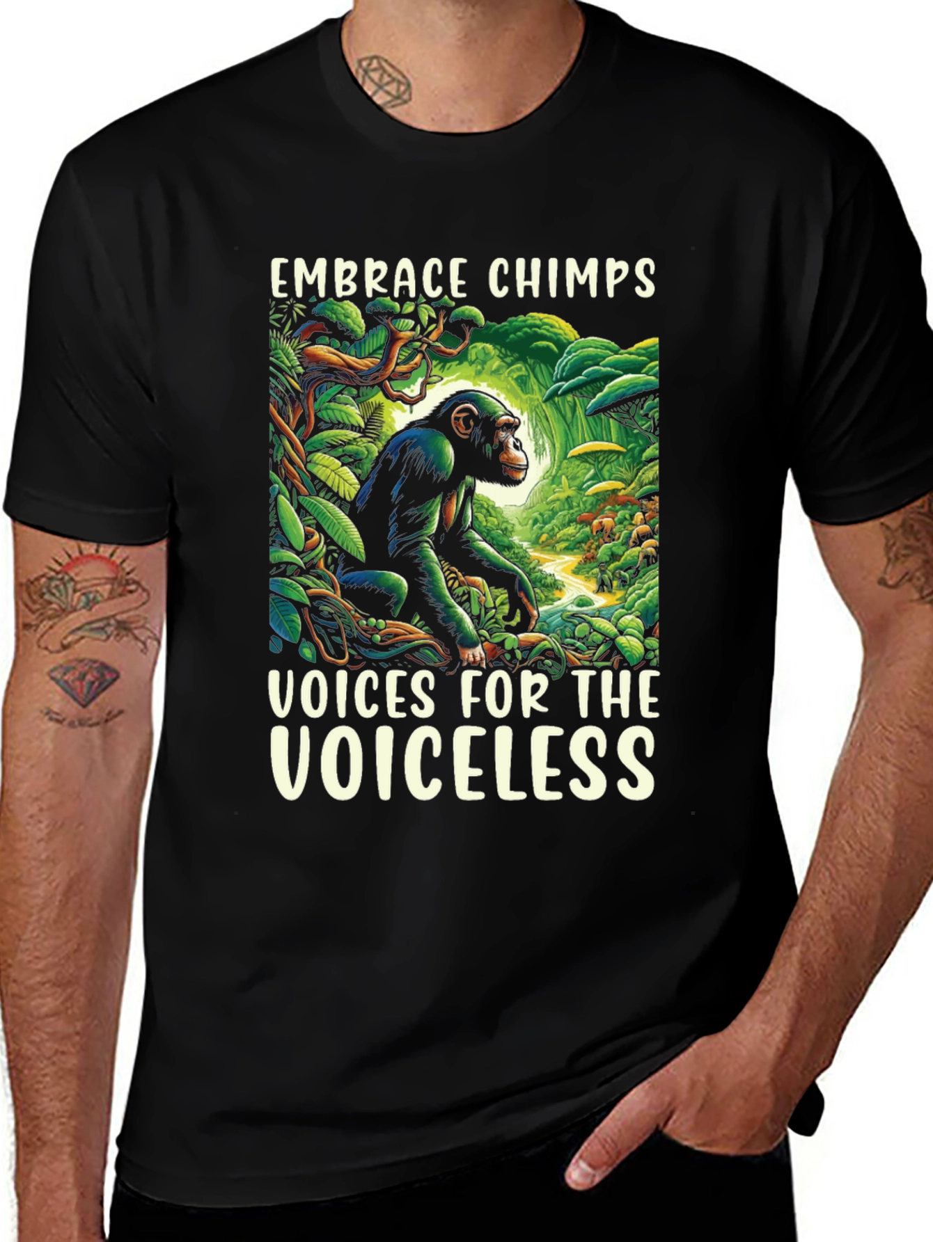 Embrace Chimps Graphic Tee
