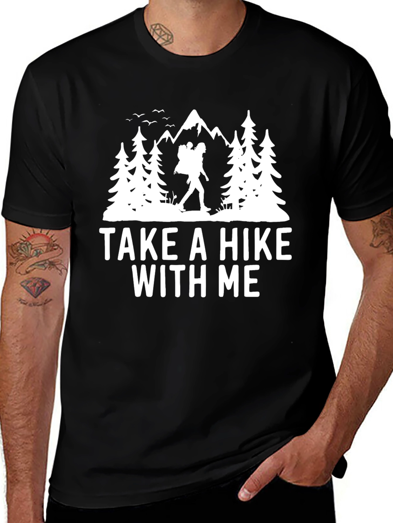 Variant 13 of Take a Hike With Me Graphic Tee - Nature Adventure Shirt