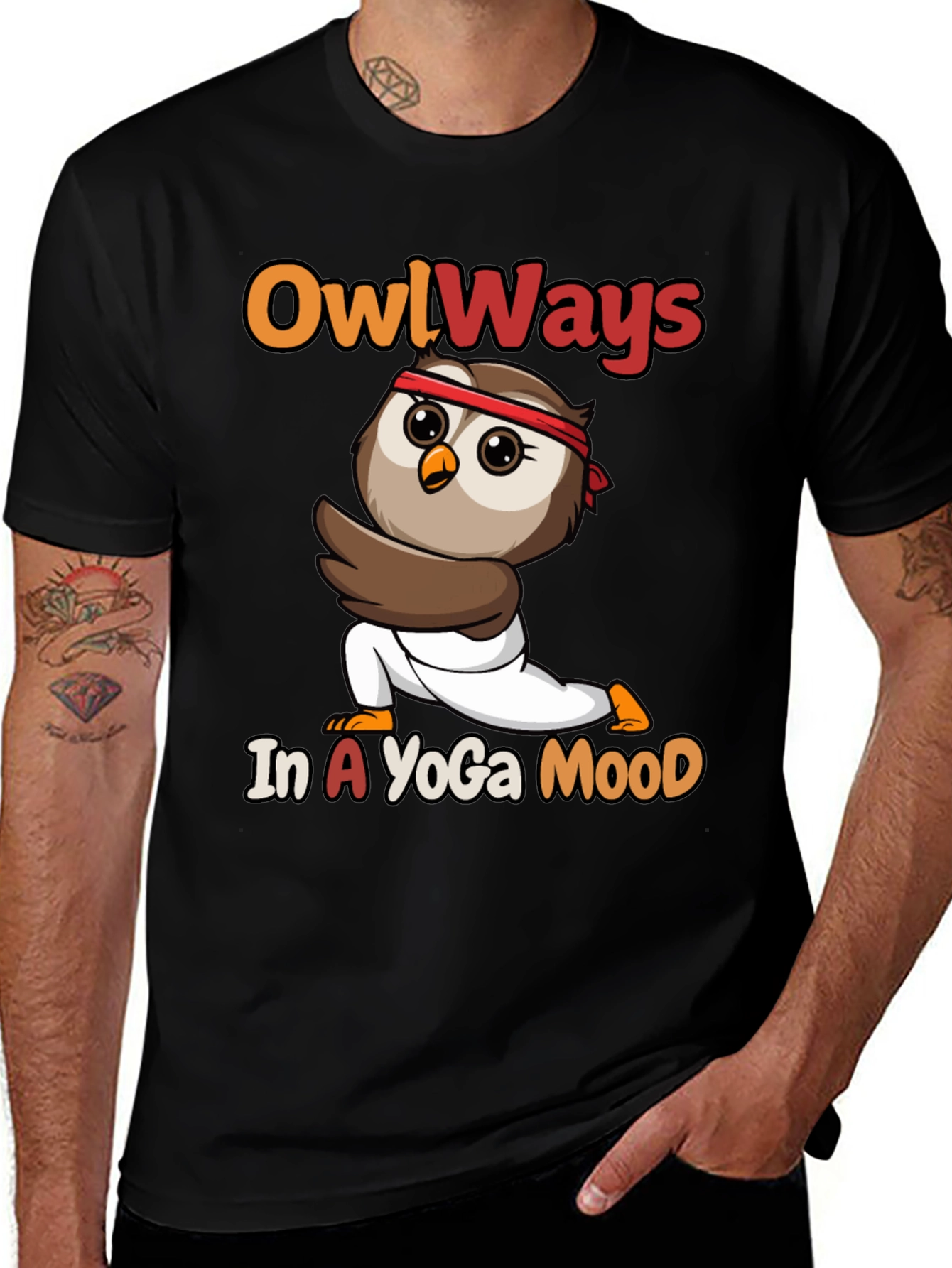Variant 12 of Owl Ways In A Yoga Mood T-Shirt