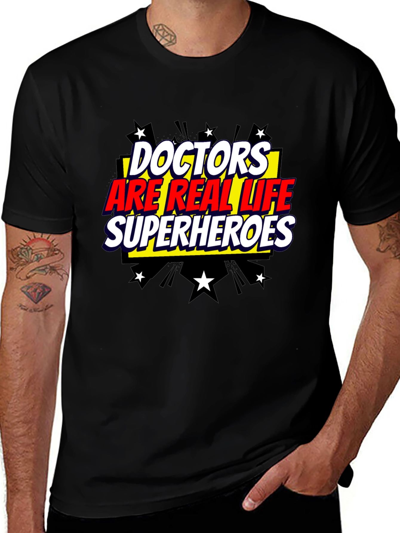 Black Doctors Are Real Life Superheroes T-Shirt main image
