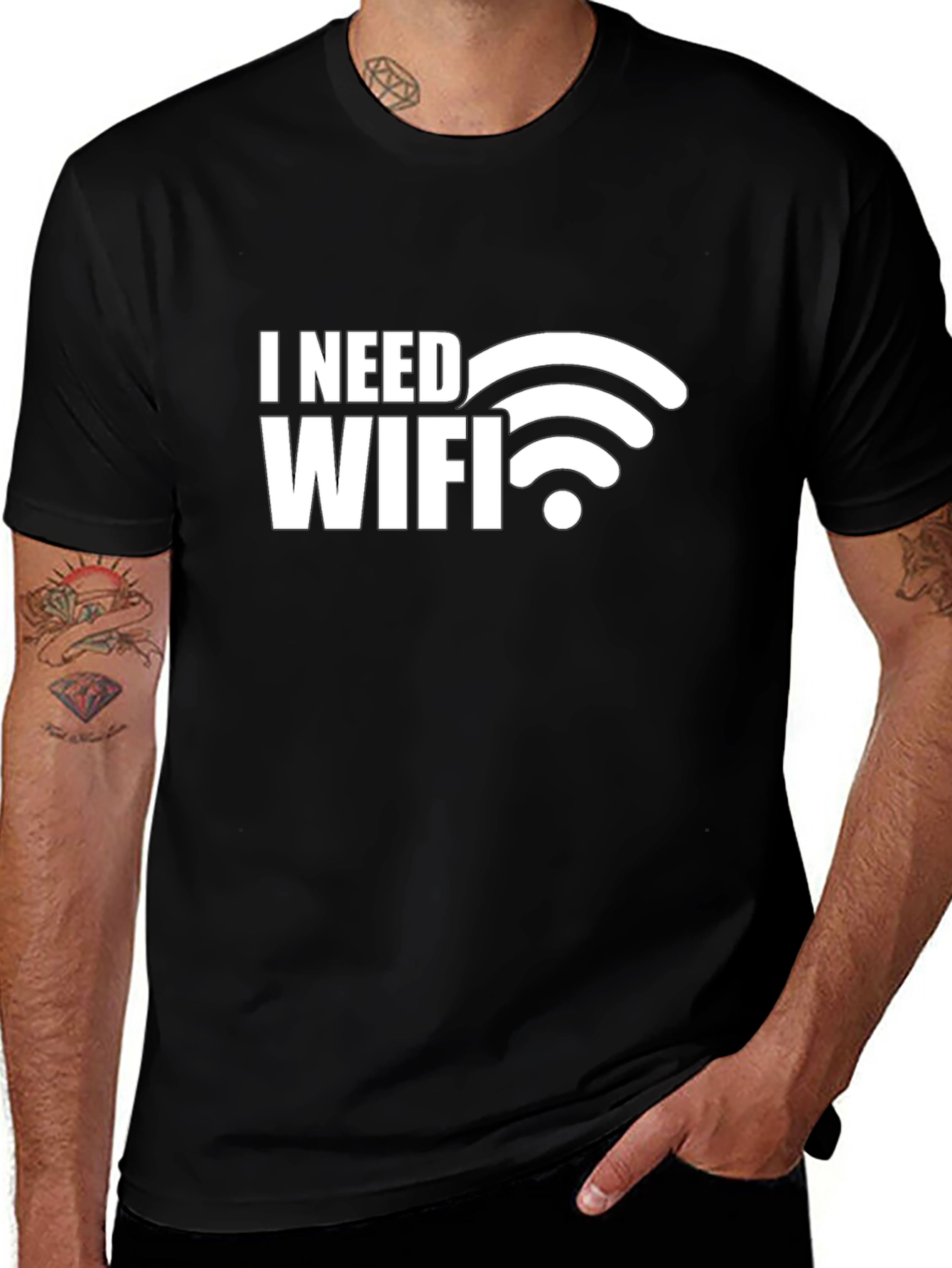 I Need WiFi T-Shirt - Funny Tech Geek Tee