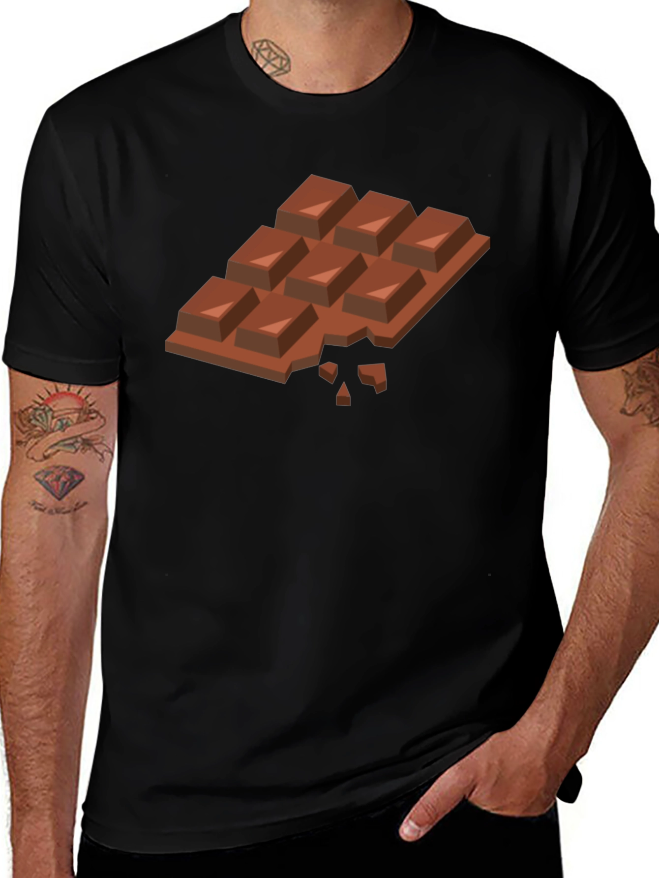 Variant 12 of Chocolate Bar T-Shirt - Sweet Tooth Tee