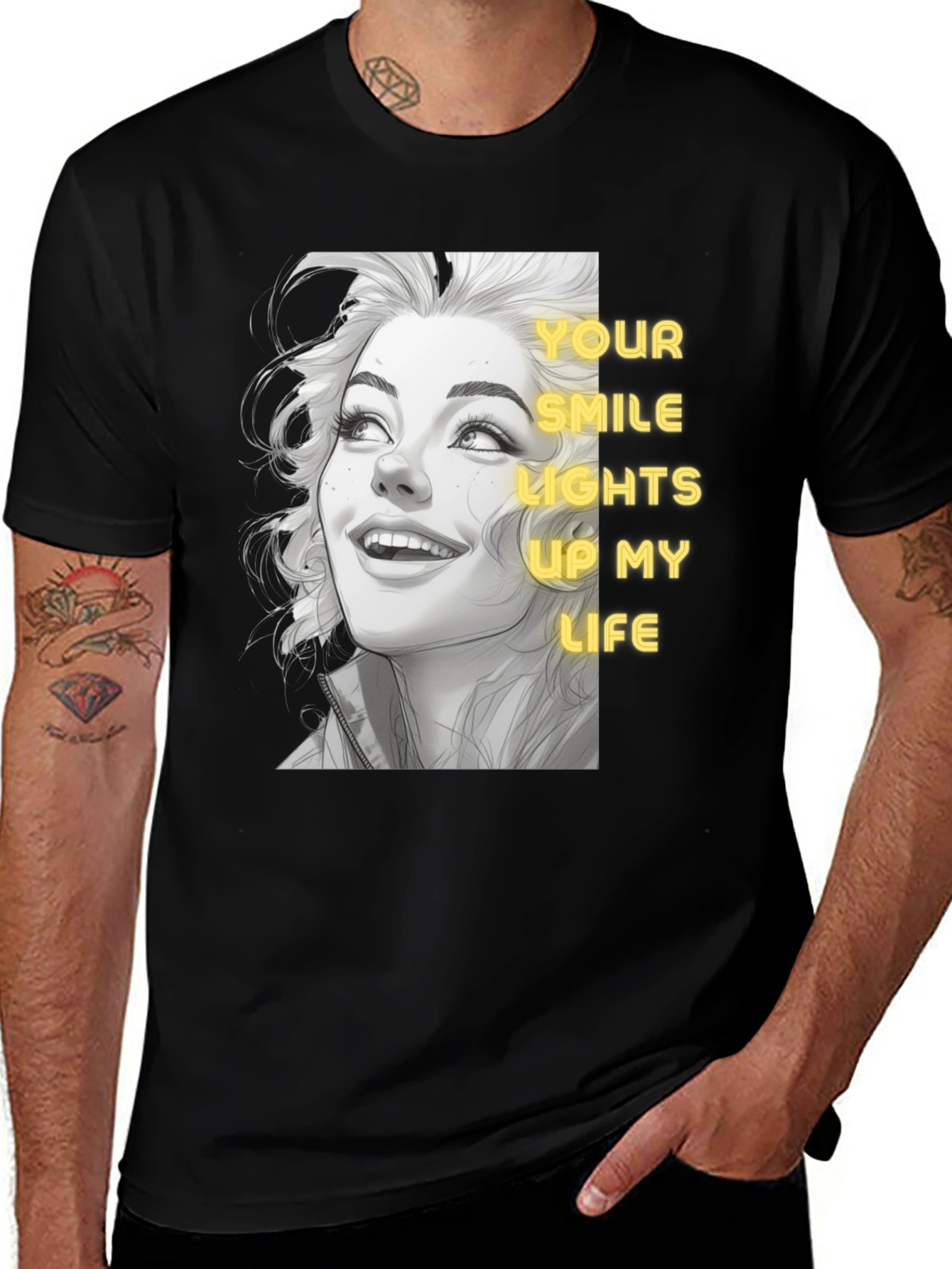 Variant 22 of Smile Lights Up My Life Graphic Tee