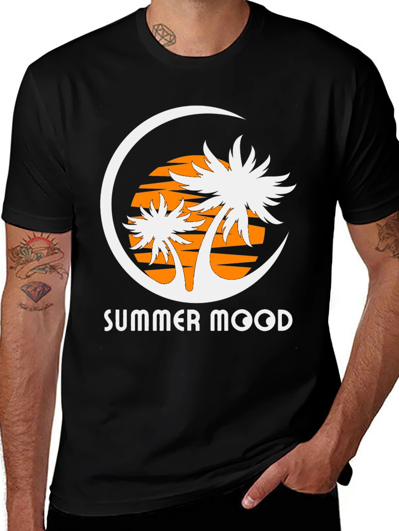 Summer Mood Graphic Tee - Tropical Vibe