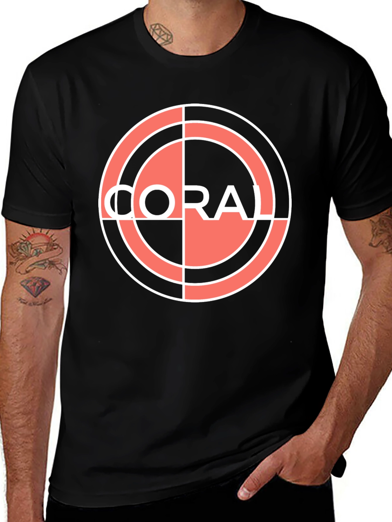 Coral Band T-Shirt - Retro Indie Rock Style