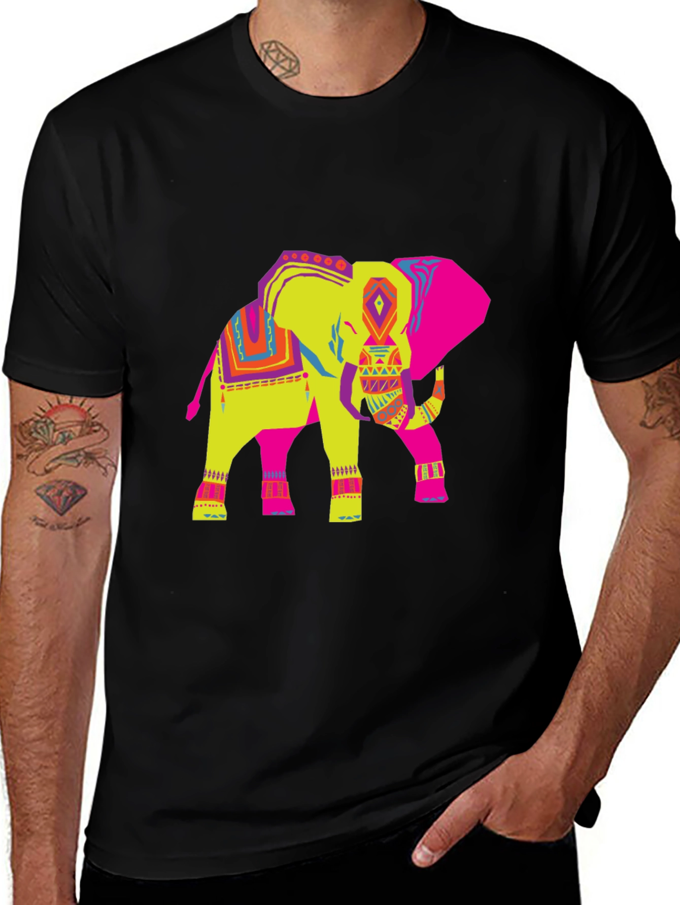 Variant 24 of Vibrant Elephant Graphic Tee