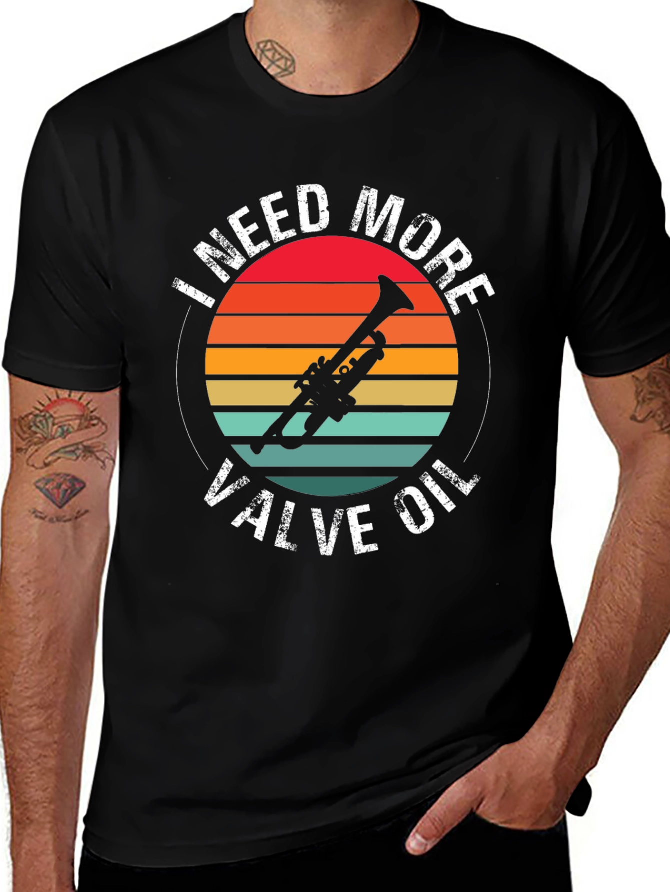 Variant 24 of I Need More Valve Oil T-Shirt - Musician Tee