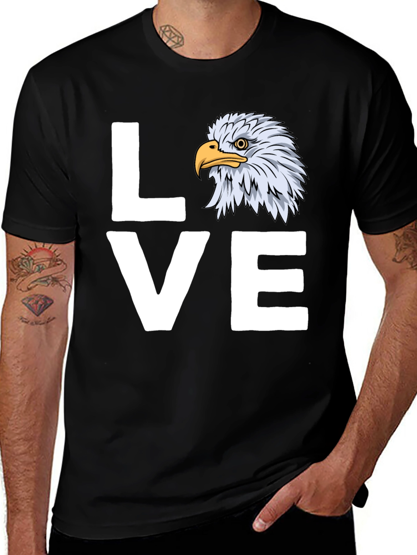 Variant 18 of Eagle Love T-Shirt - Patriotic Tee