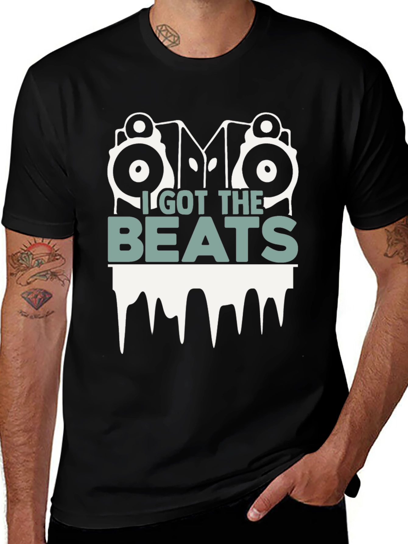 Variant 8 of I Got The Beats Graphic Tee - DJ Style