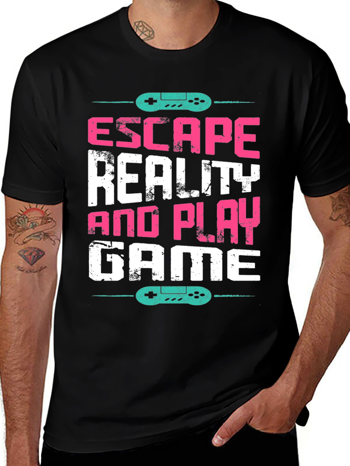 Escape Reality and Play Game T-Shirt