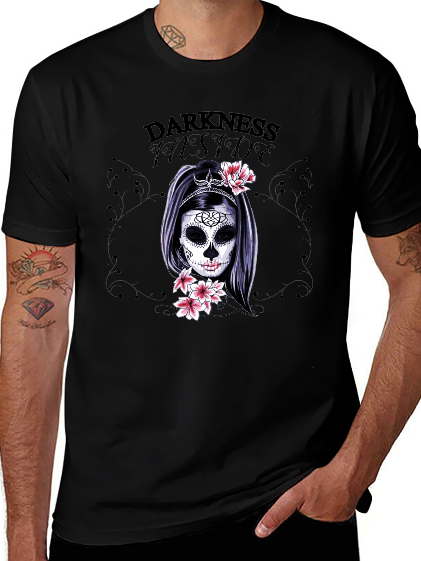 Variant 10 of Darkness Inside Sugar Skull T-Shirt