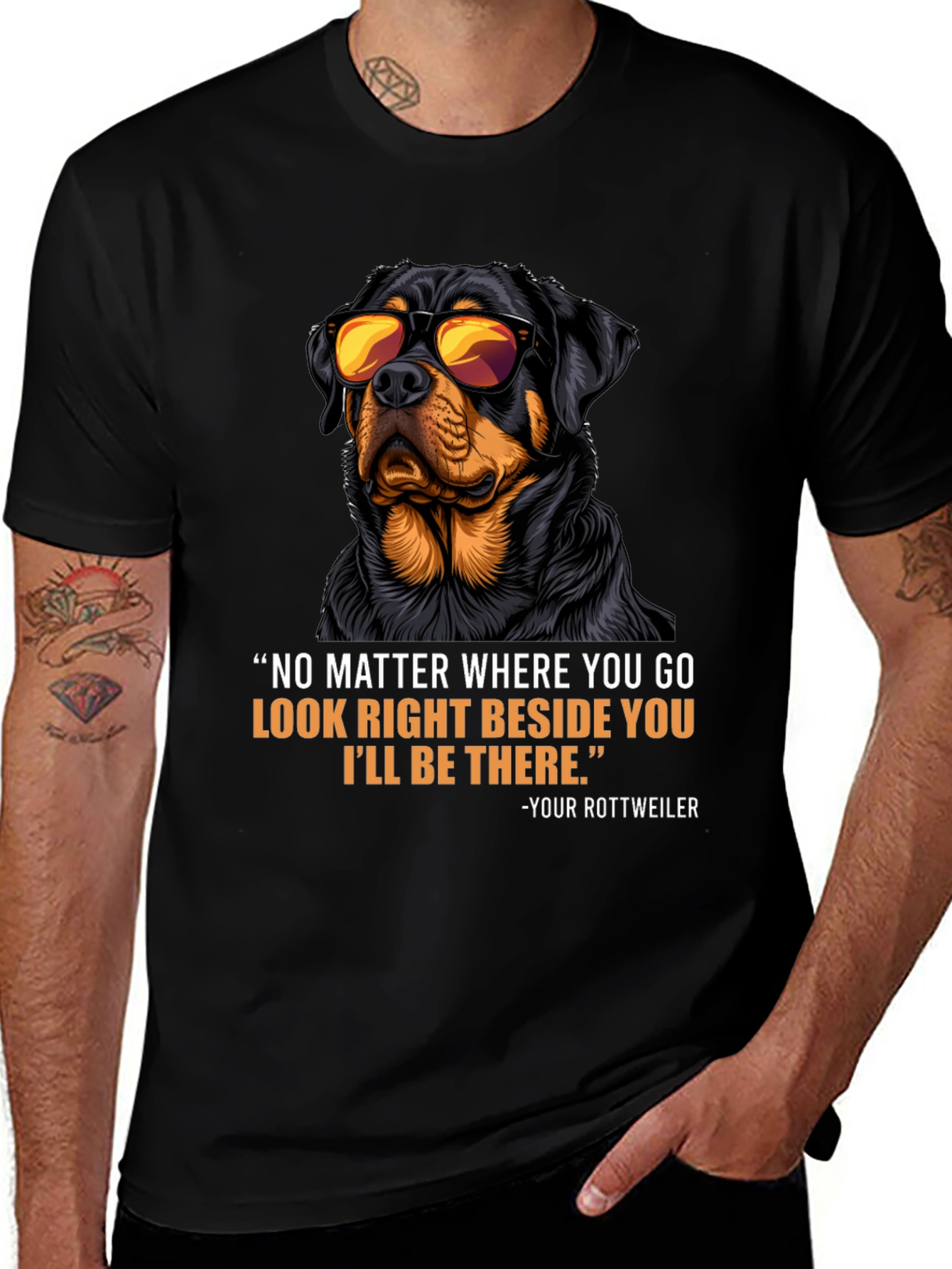 Rottweiler Dog T-Shirt - Protective Companion Tee