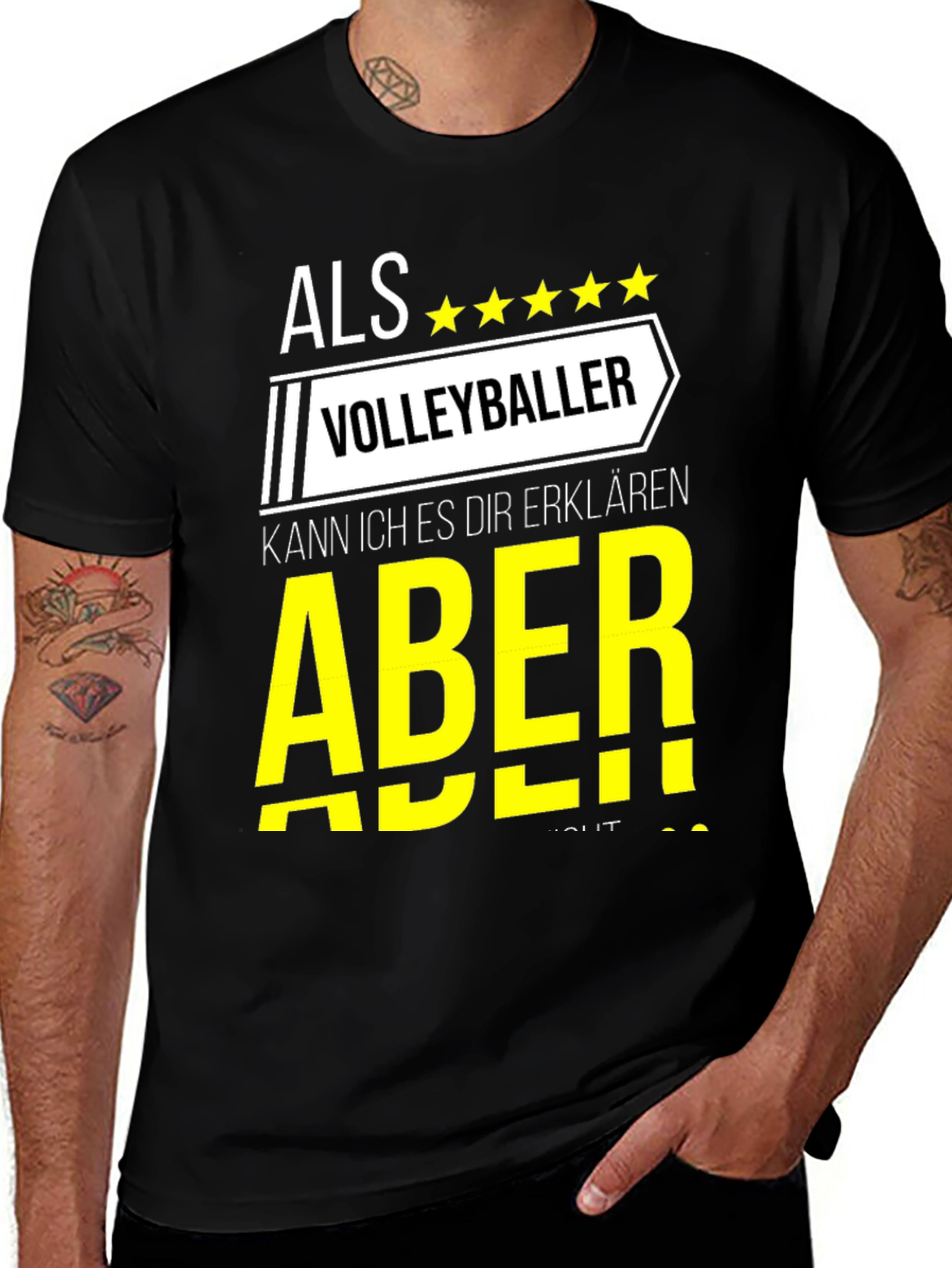 Variant 30 of Volleyball Player T-Shirt - Als Volleyballer - Funny Sports Tee