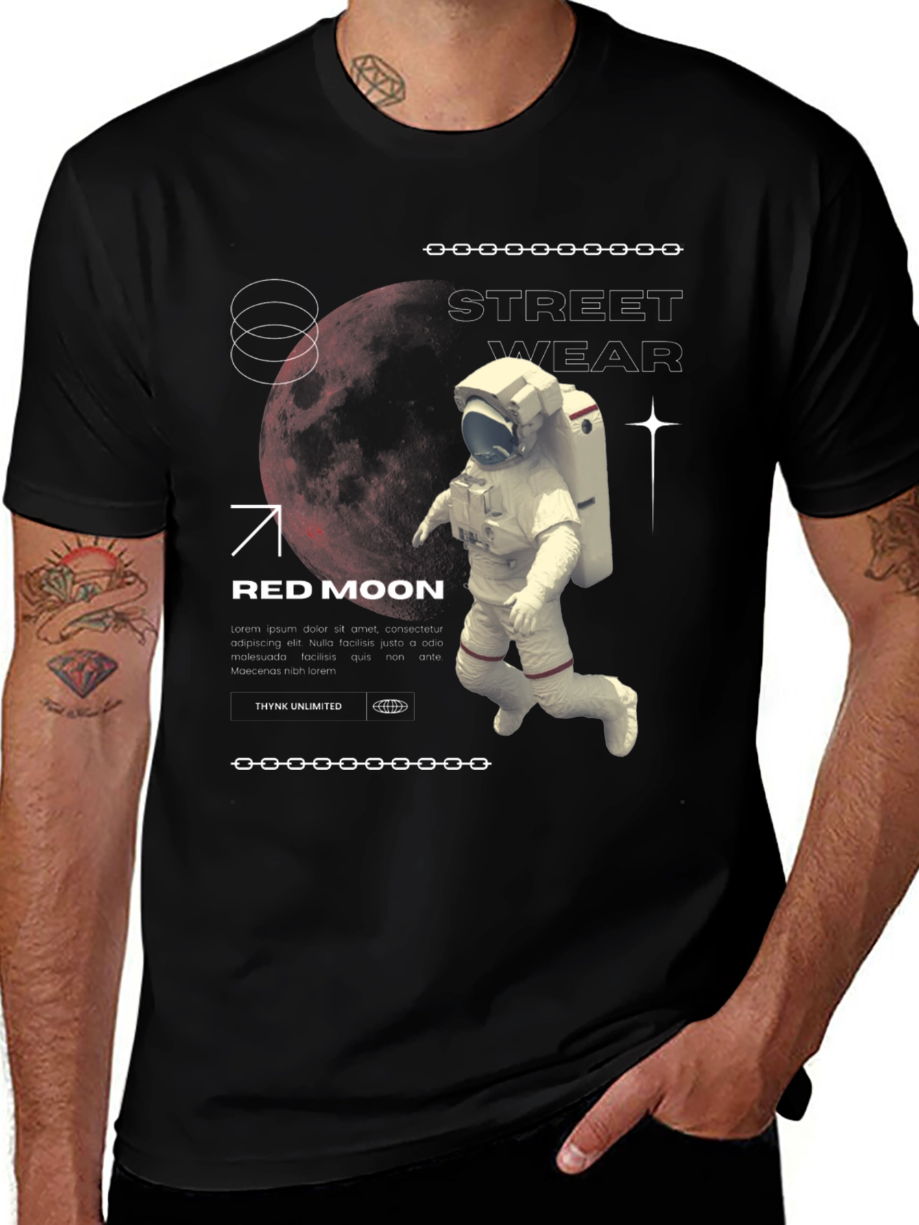 Variant 23 of Red Moon Streetwear Graphic Tee