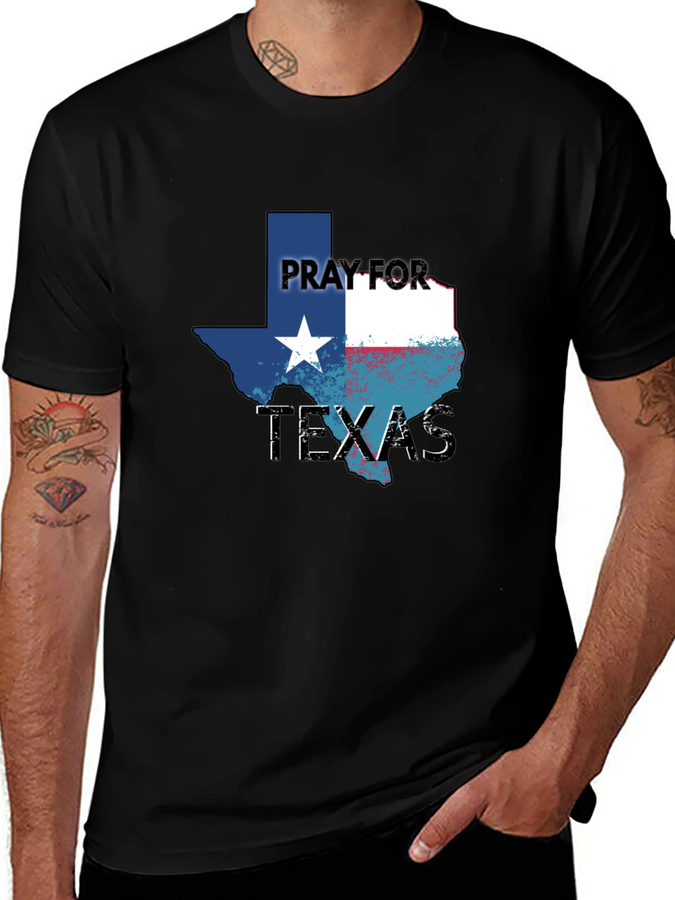 Pray For Texas Graphic T-Shirt
