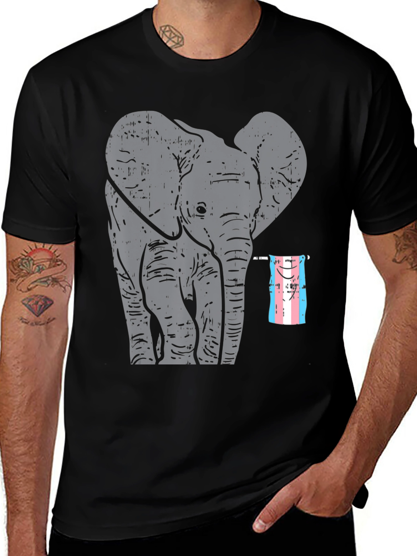 Elephant Trans Pride T-Shirt