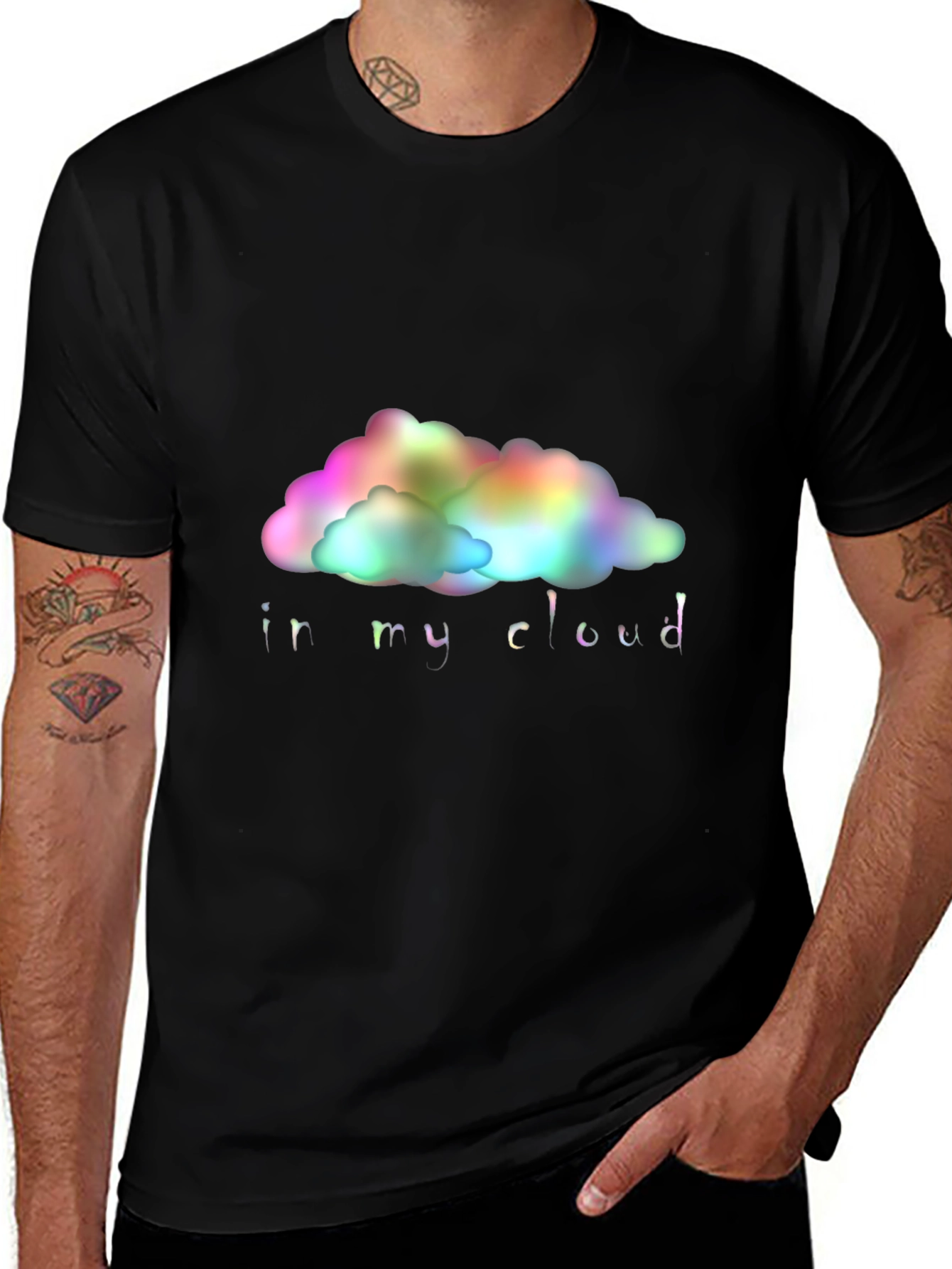 Variant 16 of In My Cloud Rainbow Graphic T-Shirt