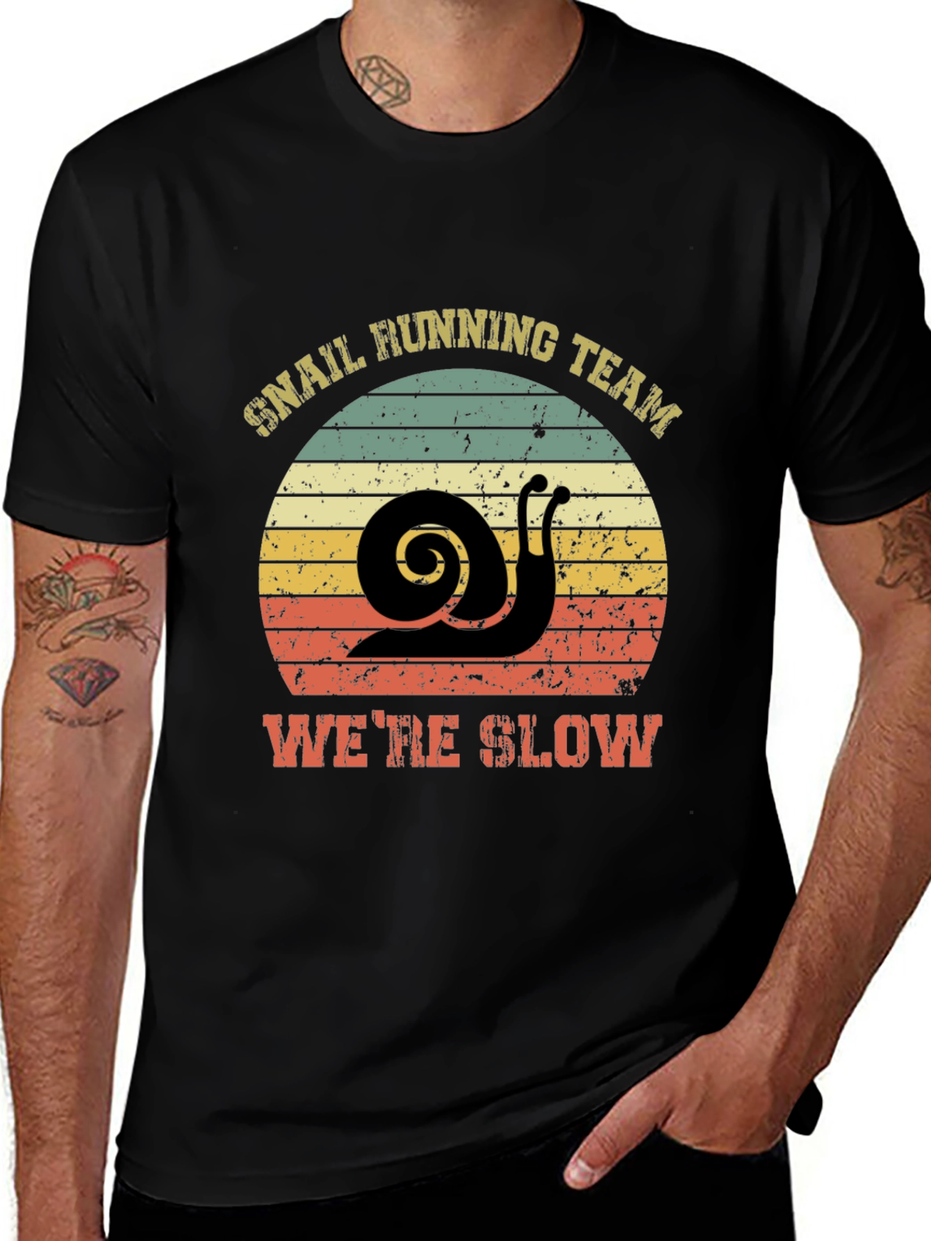 Variant 15 of Snail Running Team T-Shirt - We're Slow
