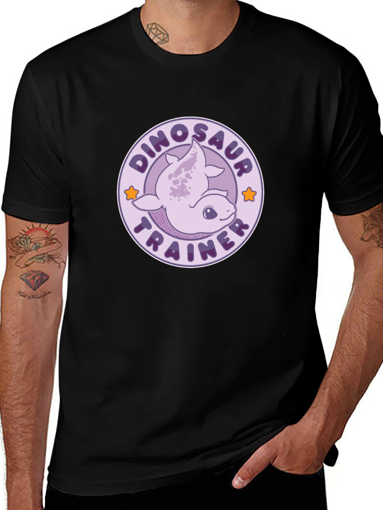 Variant 9 of Dinosaur Trainer T-Shirt - Cute Cartoon Dino Design