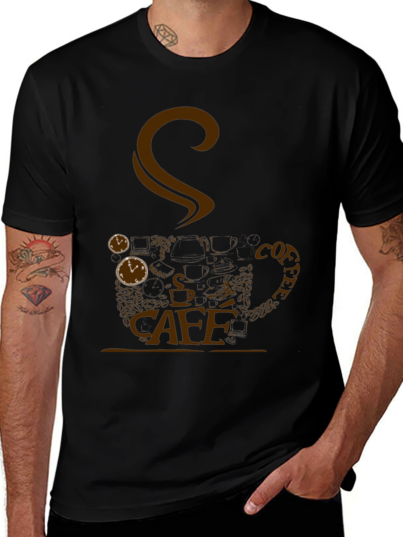 Cafe Inspired Graphic T-Shirt