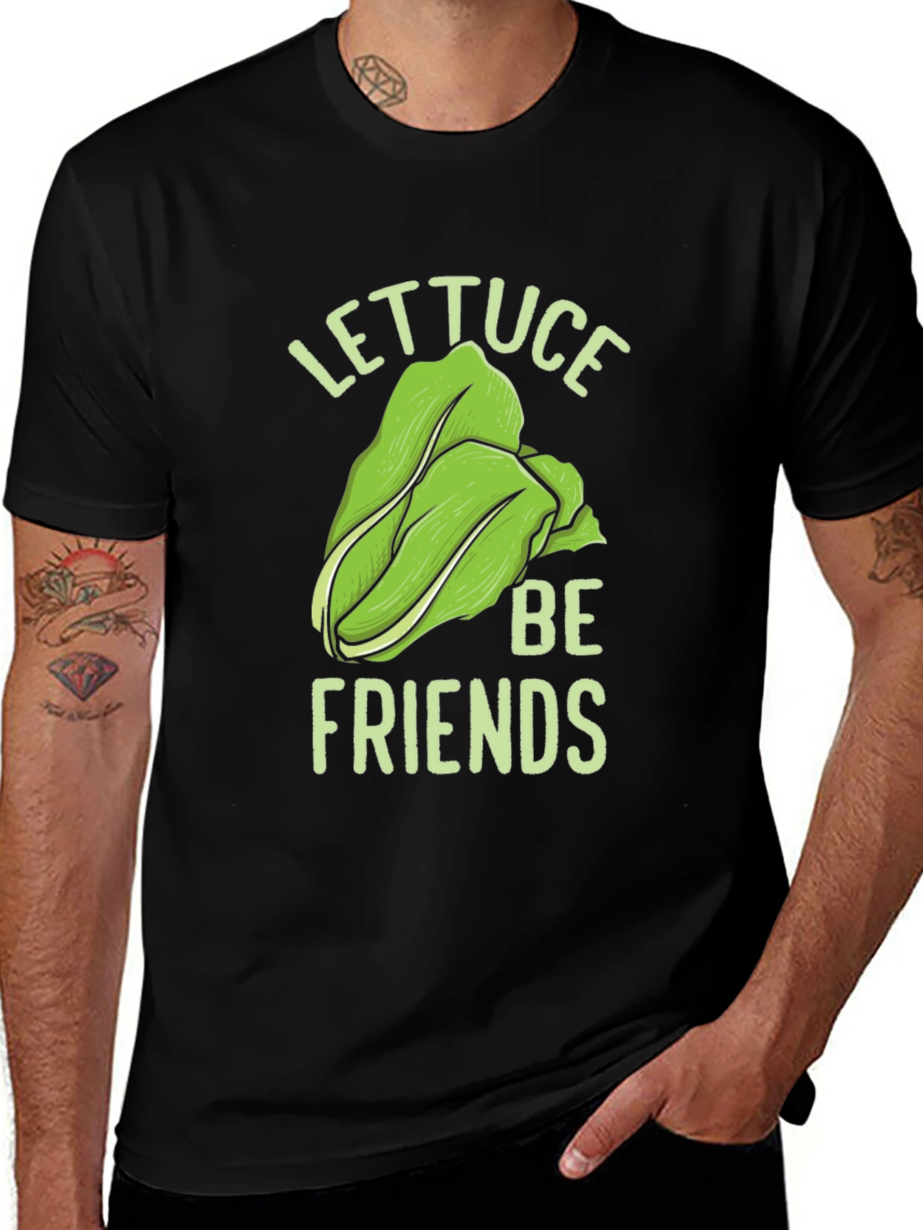 Variant 2 of Lettuce Be Friends Graphic Tee
