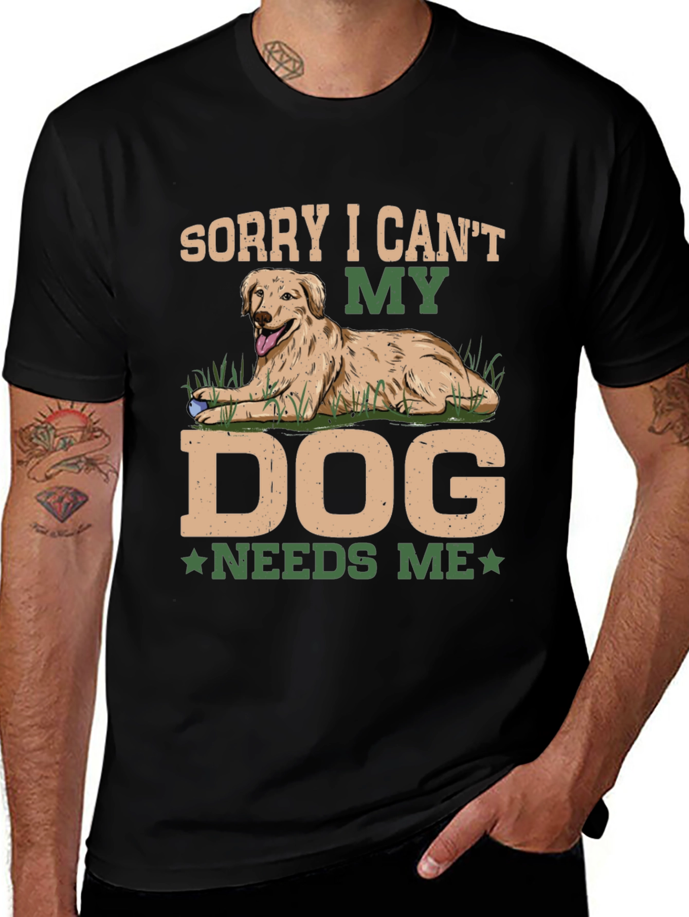 Variant 5 of Dog Needs Me Graphic T-Shirt