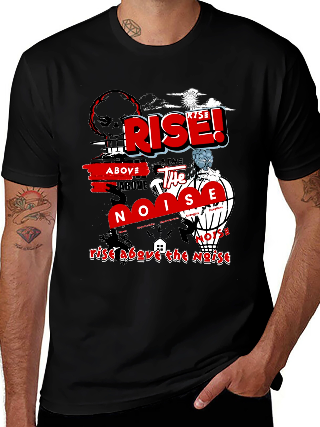 Variant 12 of Rise Above the Noise Graphic T-Shirt