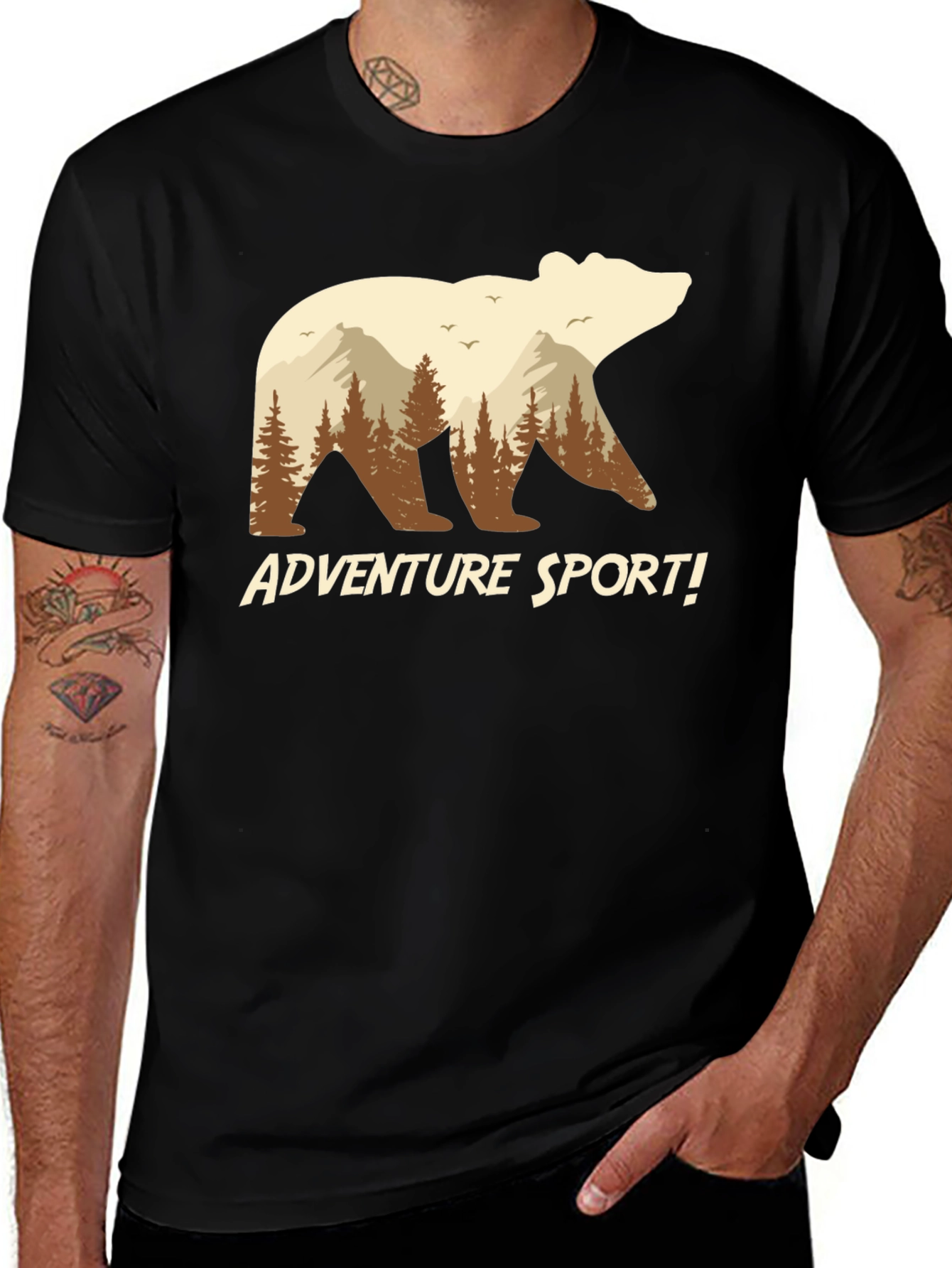Variant 27 of Adventure Sport Bear Graphic T-Shirt