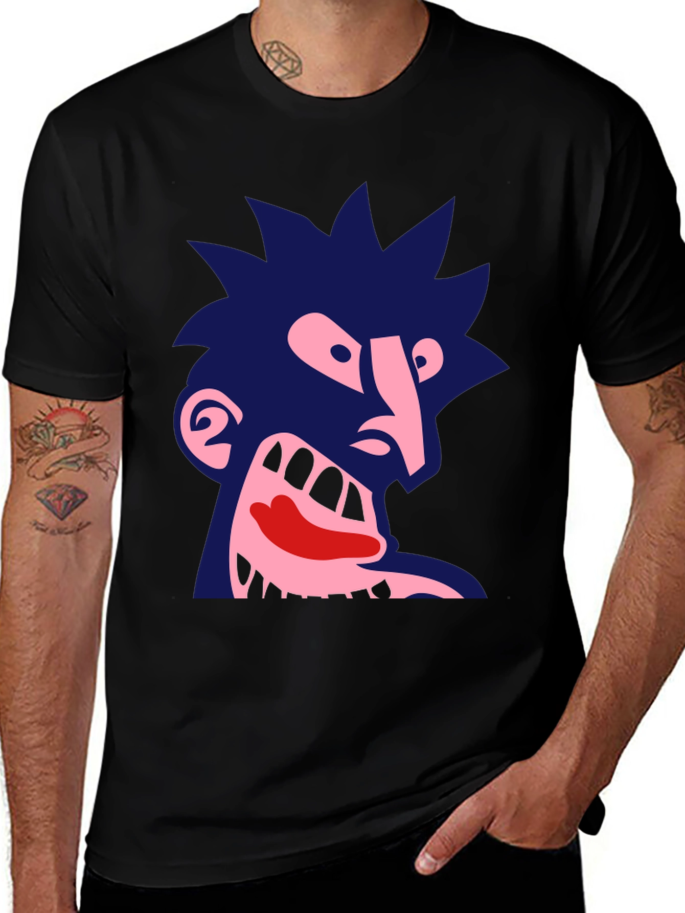 Variant 24 of Abstract Graphic Print Tee - Dark Humor