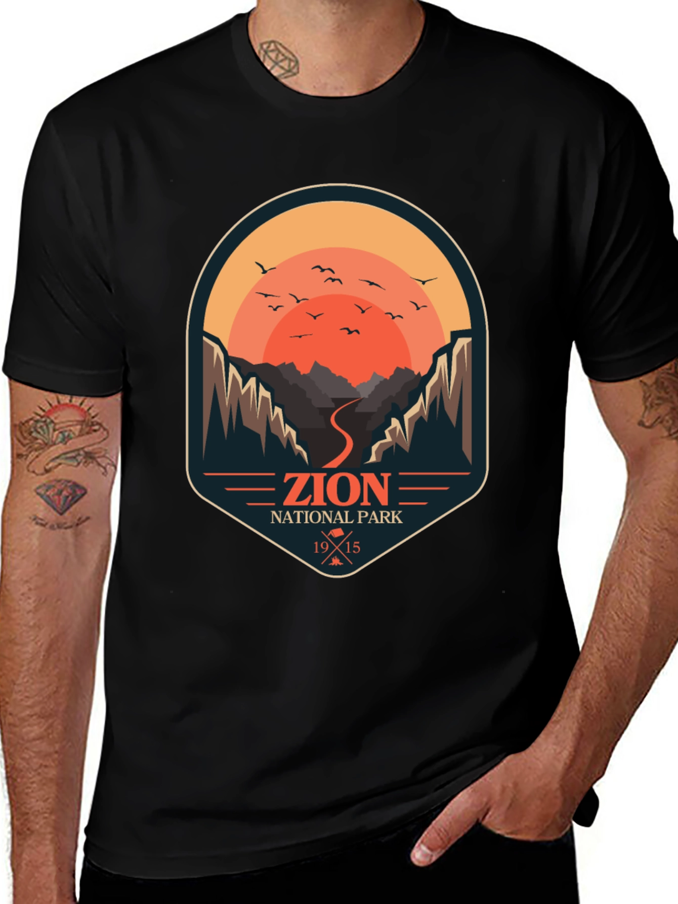 Zion National Park T-Shirt - Retro Graphic Tee