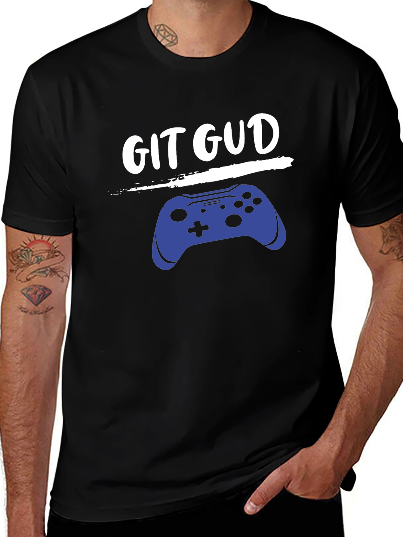 Git Gud Gamer T-Shirt - Black Cotton Tee