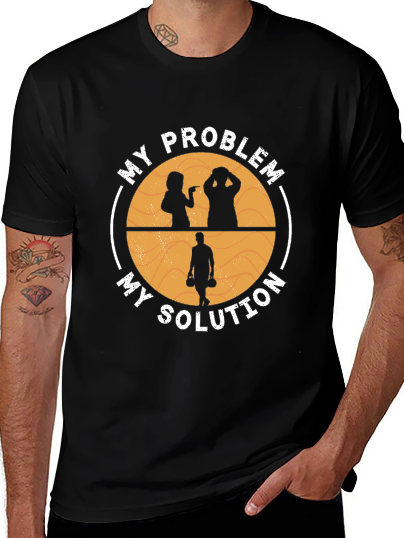 Variant 11 of My Problem My Solution Bowling T-Shirt