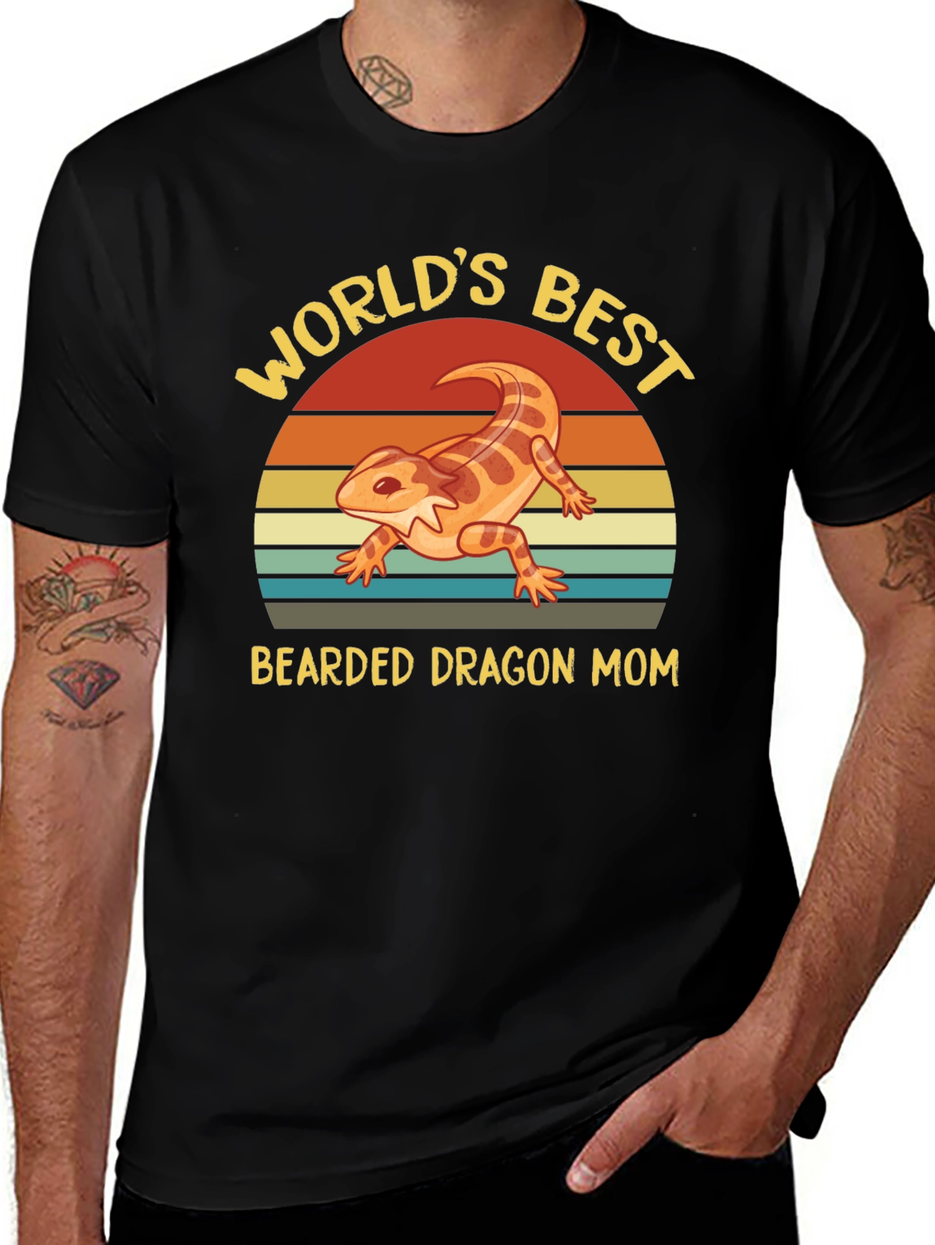 Variant 15 of World's Best Bearded Dragon Mom T-Shirt