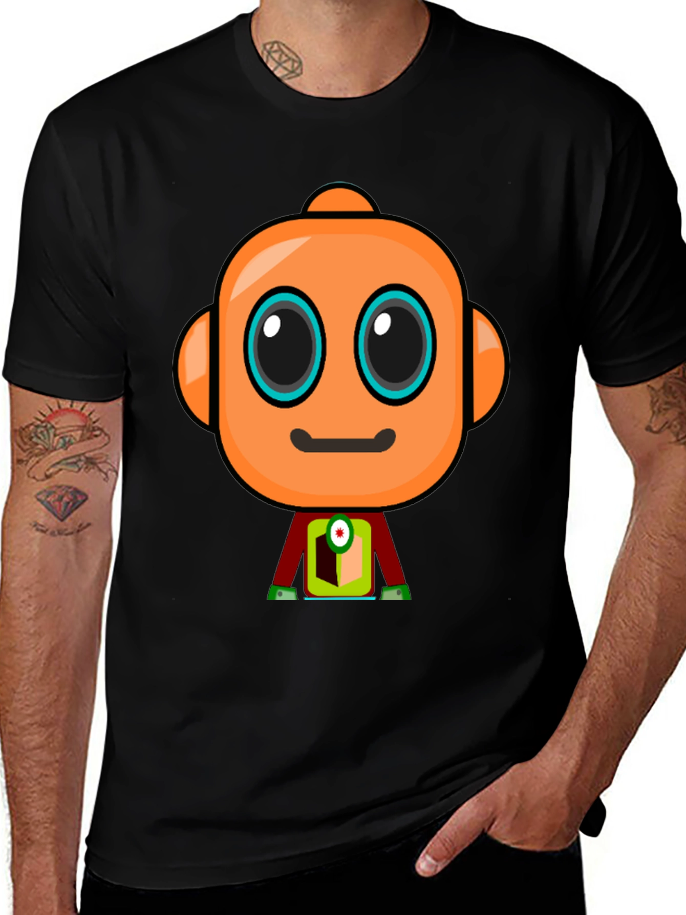 Variant 24 of Robot Graphic T-Shirt - Unique Design