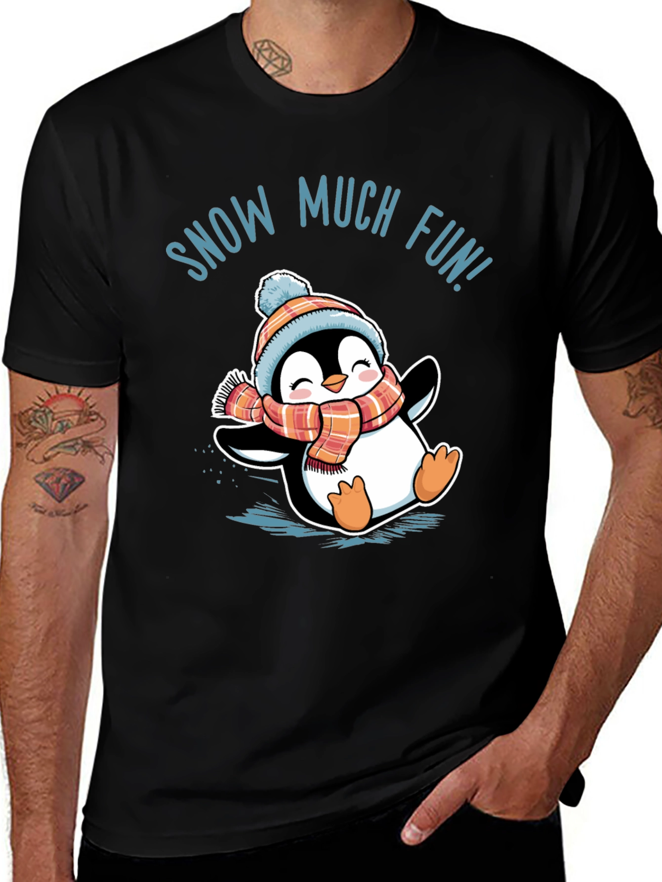Variant 4 of Penguin Snow Much Fun T-Shirt