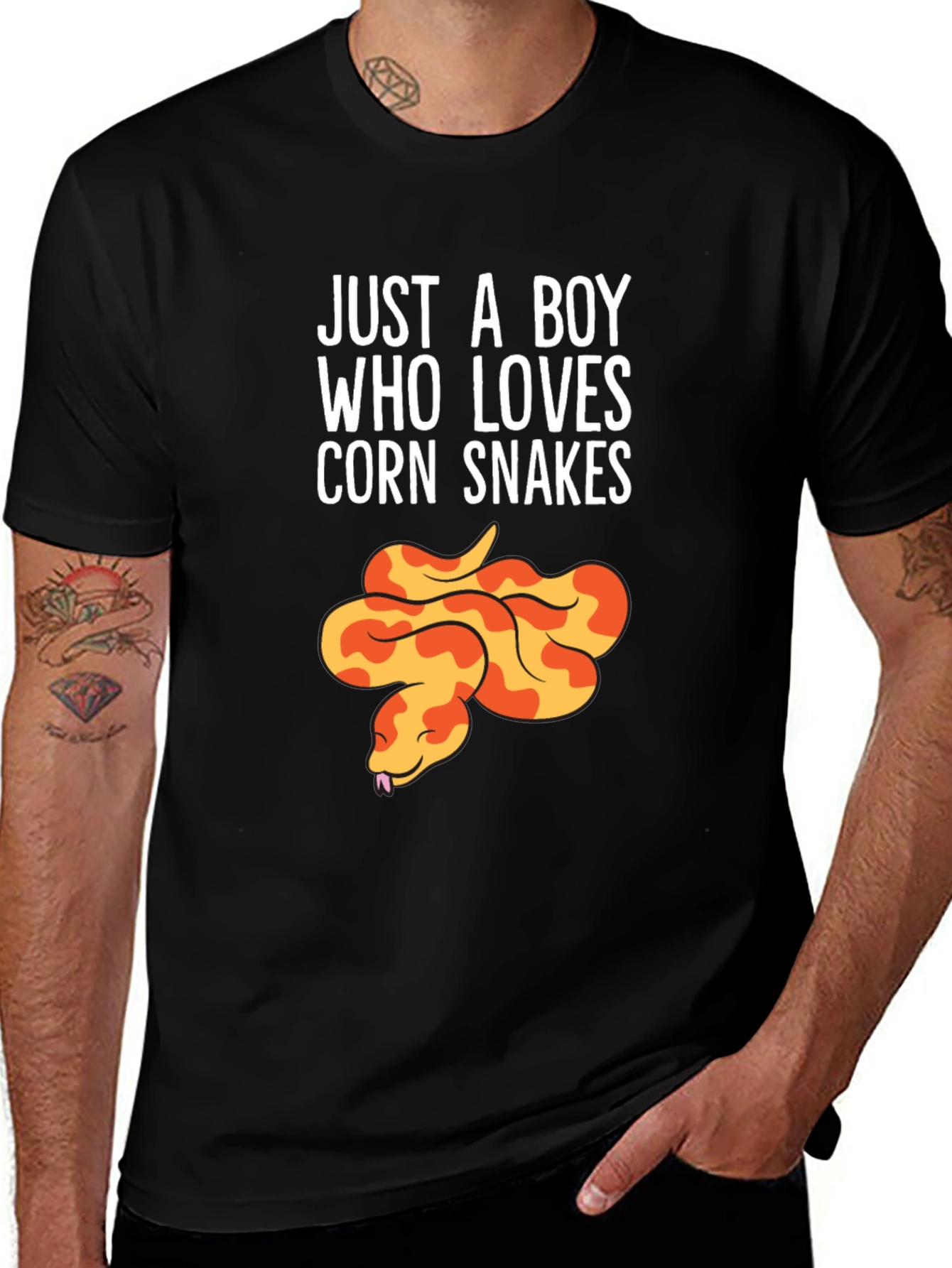 Variant 6 of Boy Who Loves Corn Snakes T-Shirt