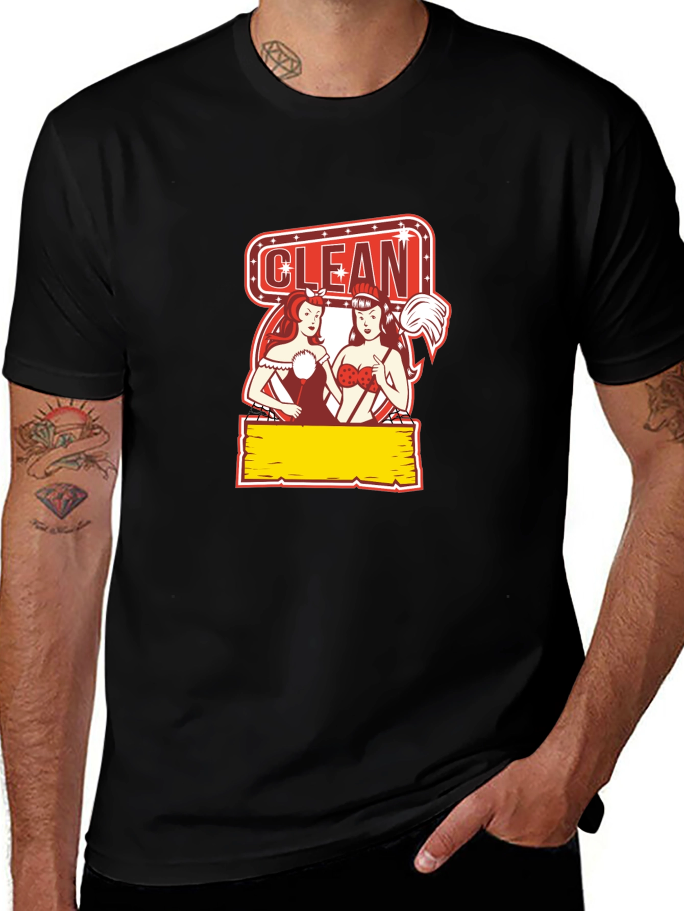 Variant 3 of Funny Clean Pin-Up T-Shirt