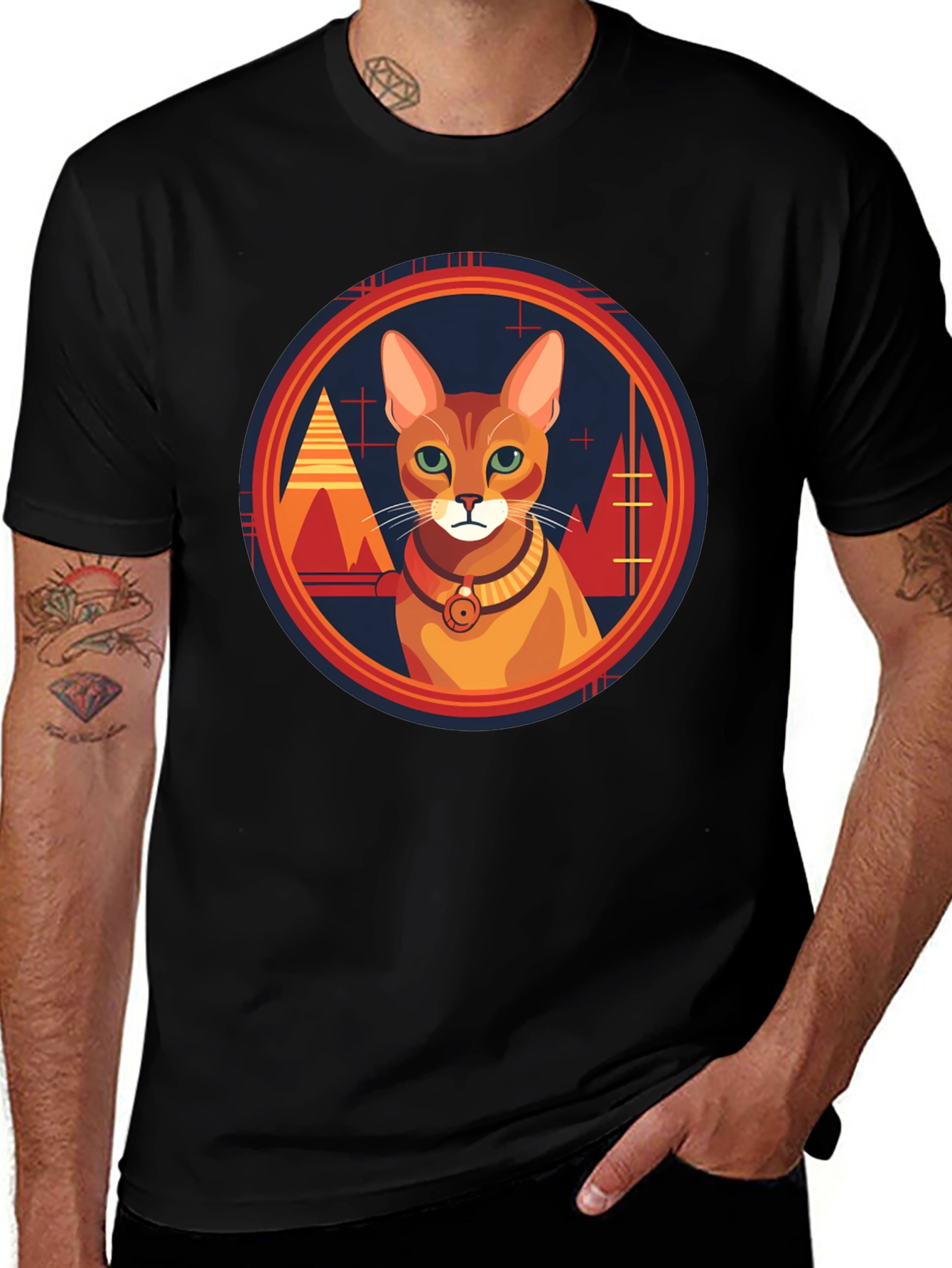 Variant 2 of Cool Cat Graphic Tee
