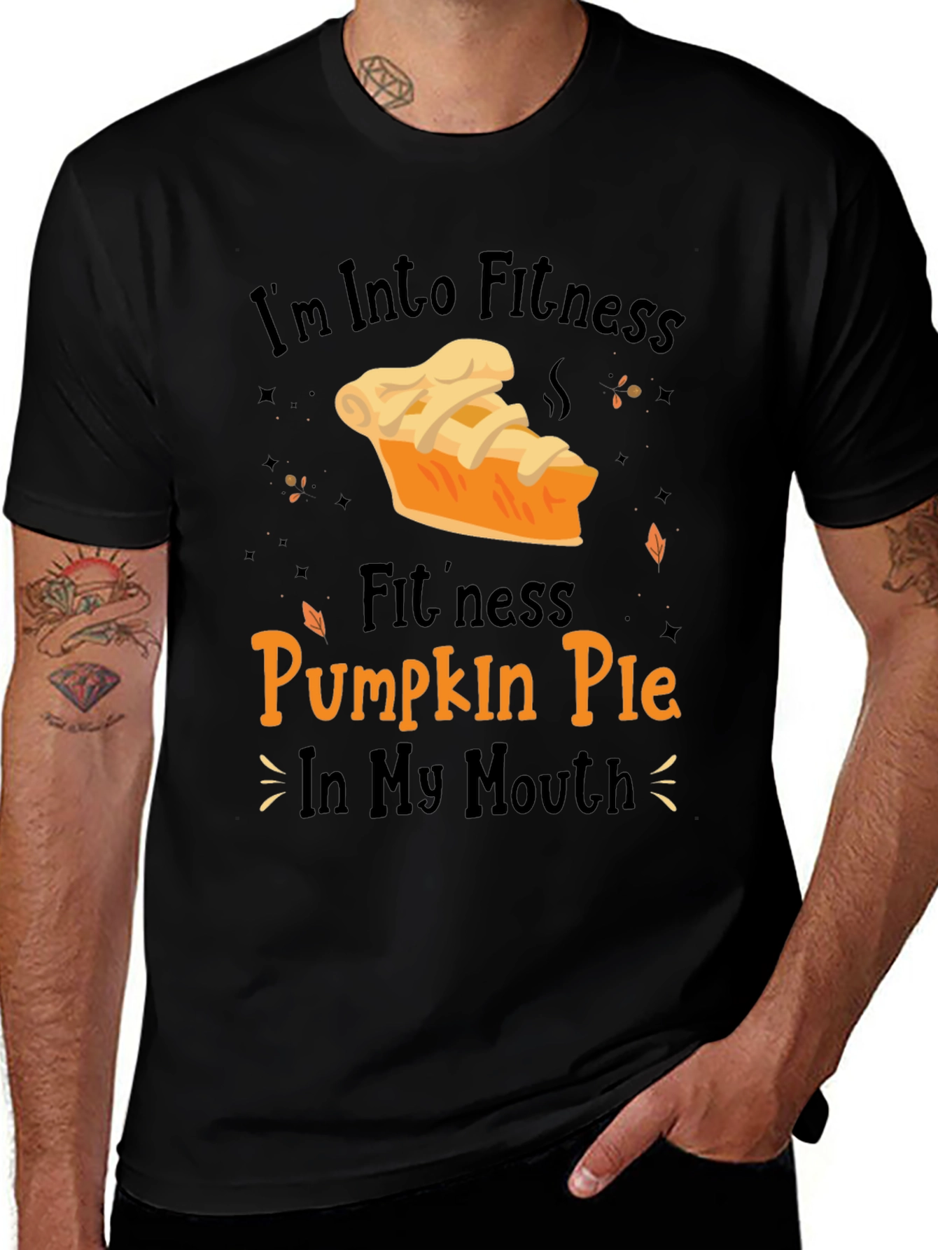 Variant 10 of Fitness Pumpkin Pie Graphic Tee