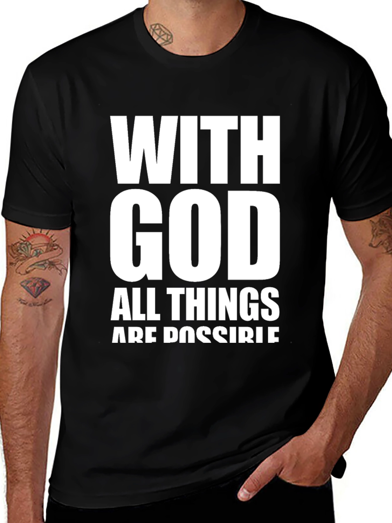 Variant 2 of With God All Things Are Possible T-Shirt