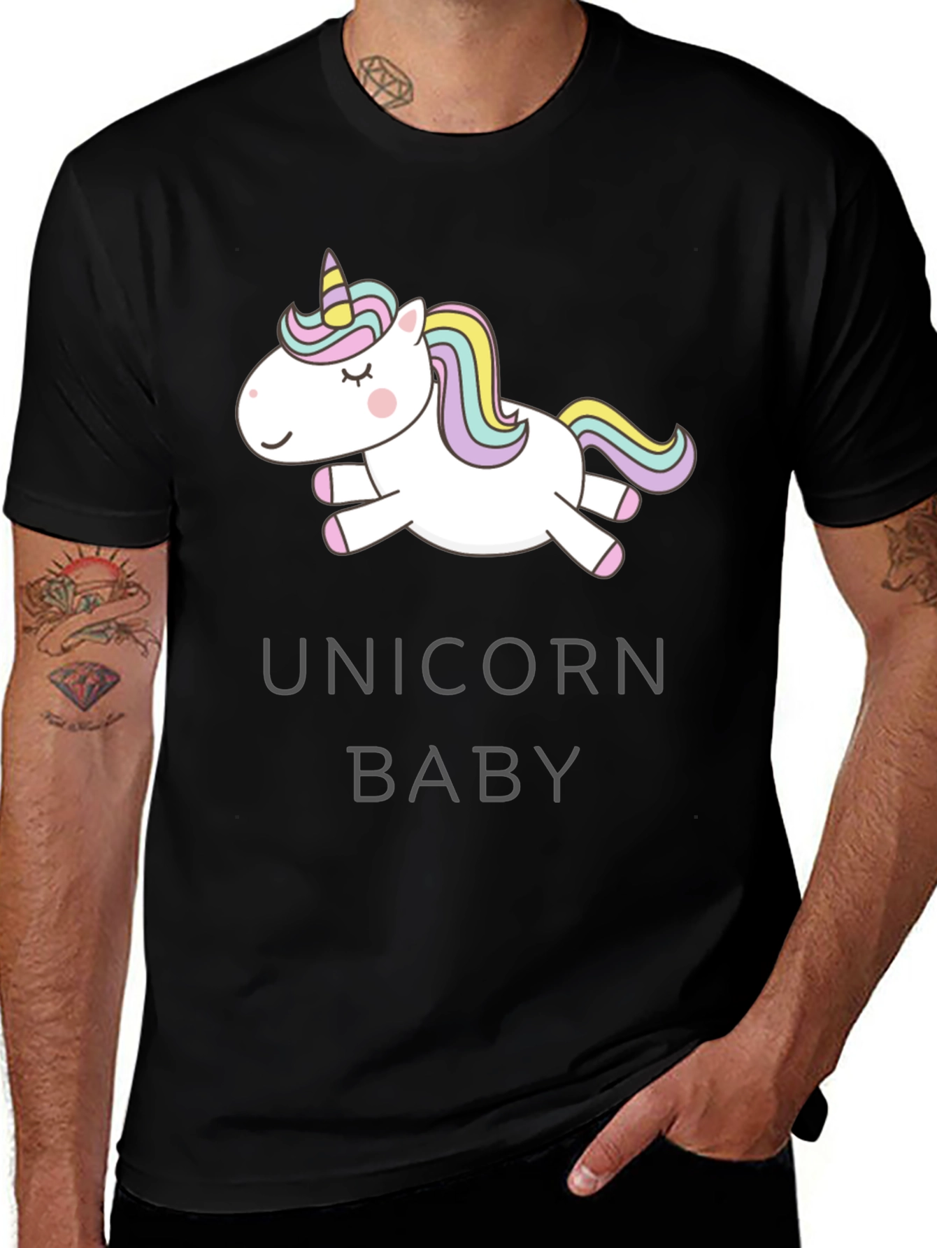 Variant 28 of Unicorn Baby Graphic T-Shirt - Cute Cartoon Tee
