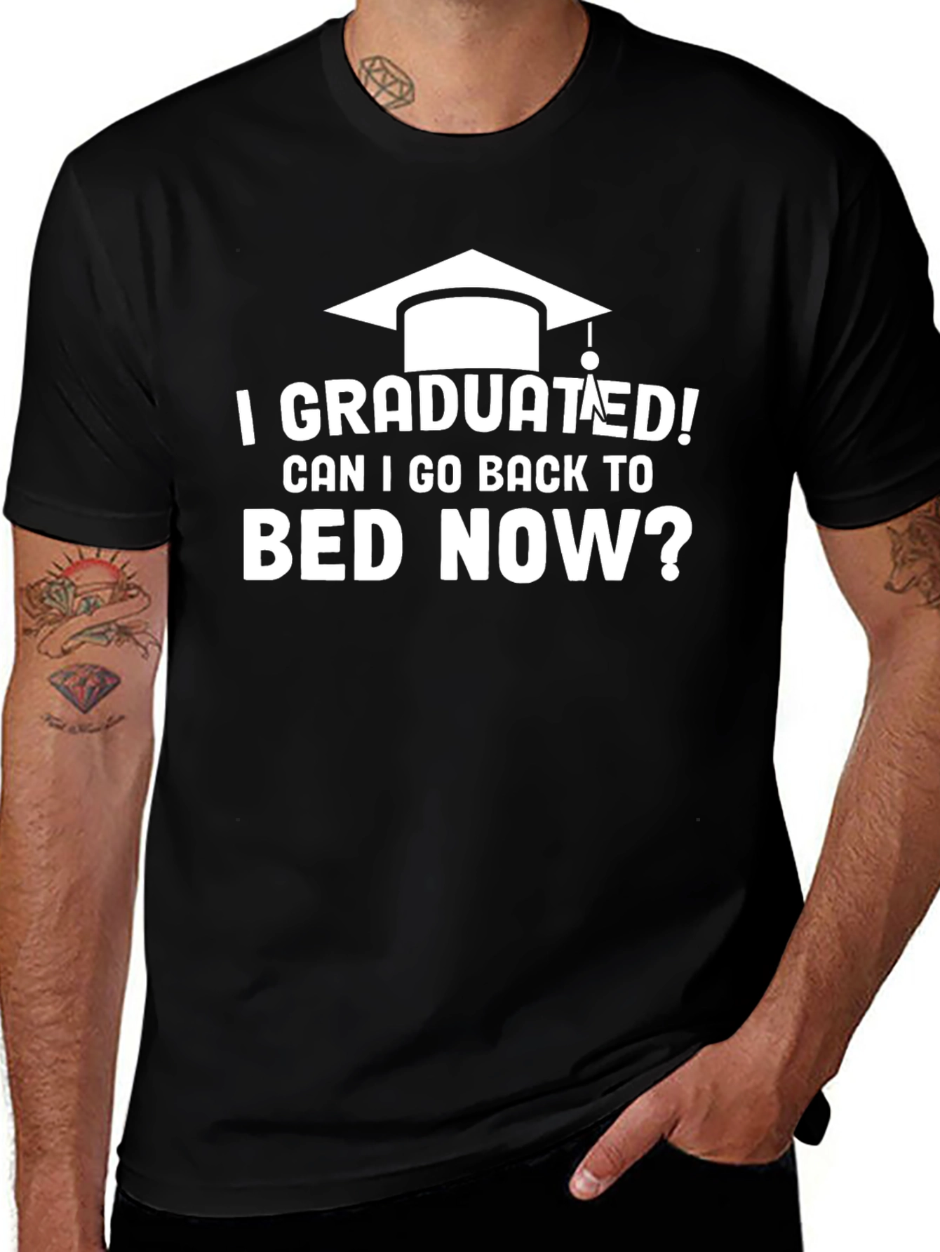 Variant 11 of Graduated Can I Go Back To Bed T-Shirt