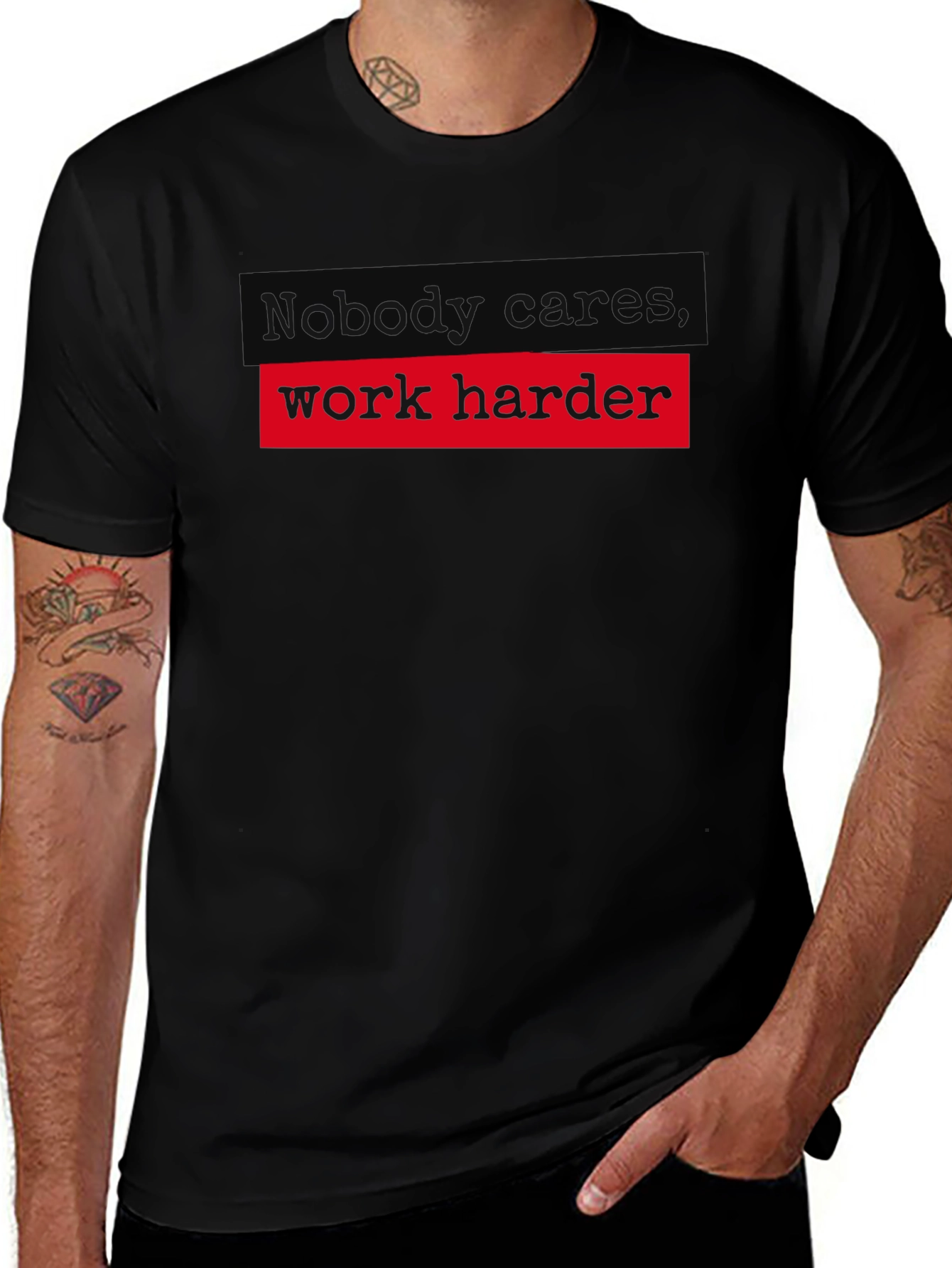 Variant 27 of Work Harder Graphic Tee - Motivational T-Shirt