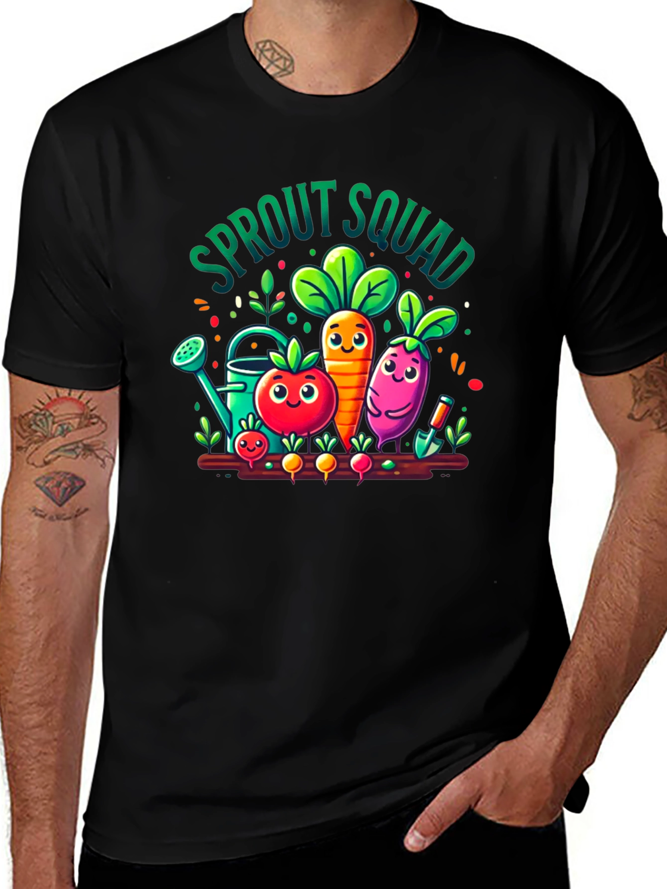 Sprout Squad T-Shirt - Cute Vegetable Garden Tee