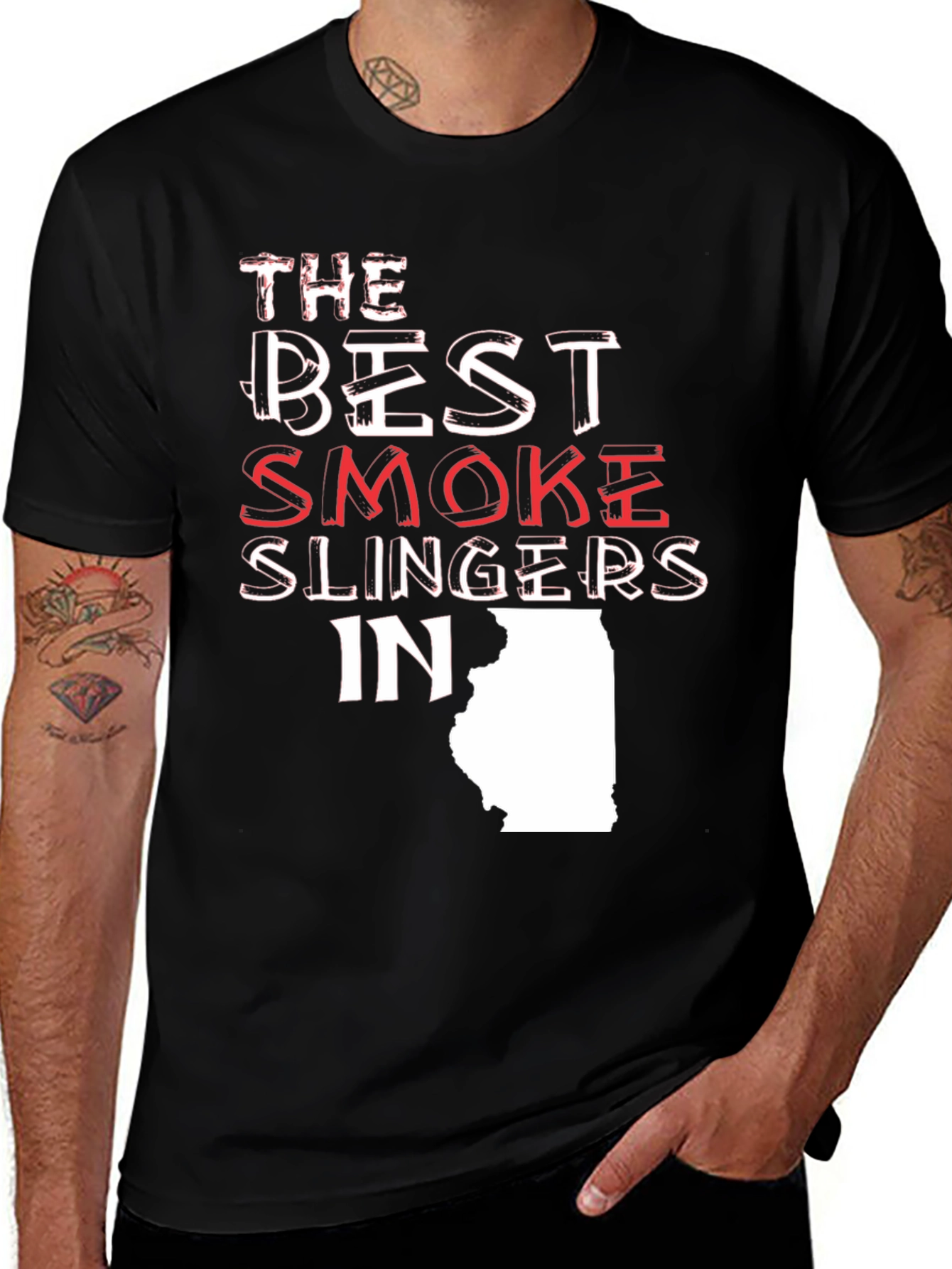 Variant 14 of Best Smoke Slingers in Illinois Graphic T-Shirt