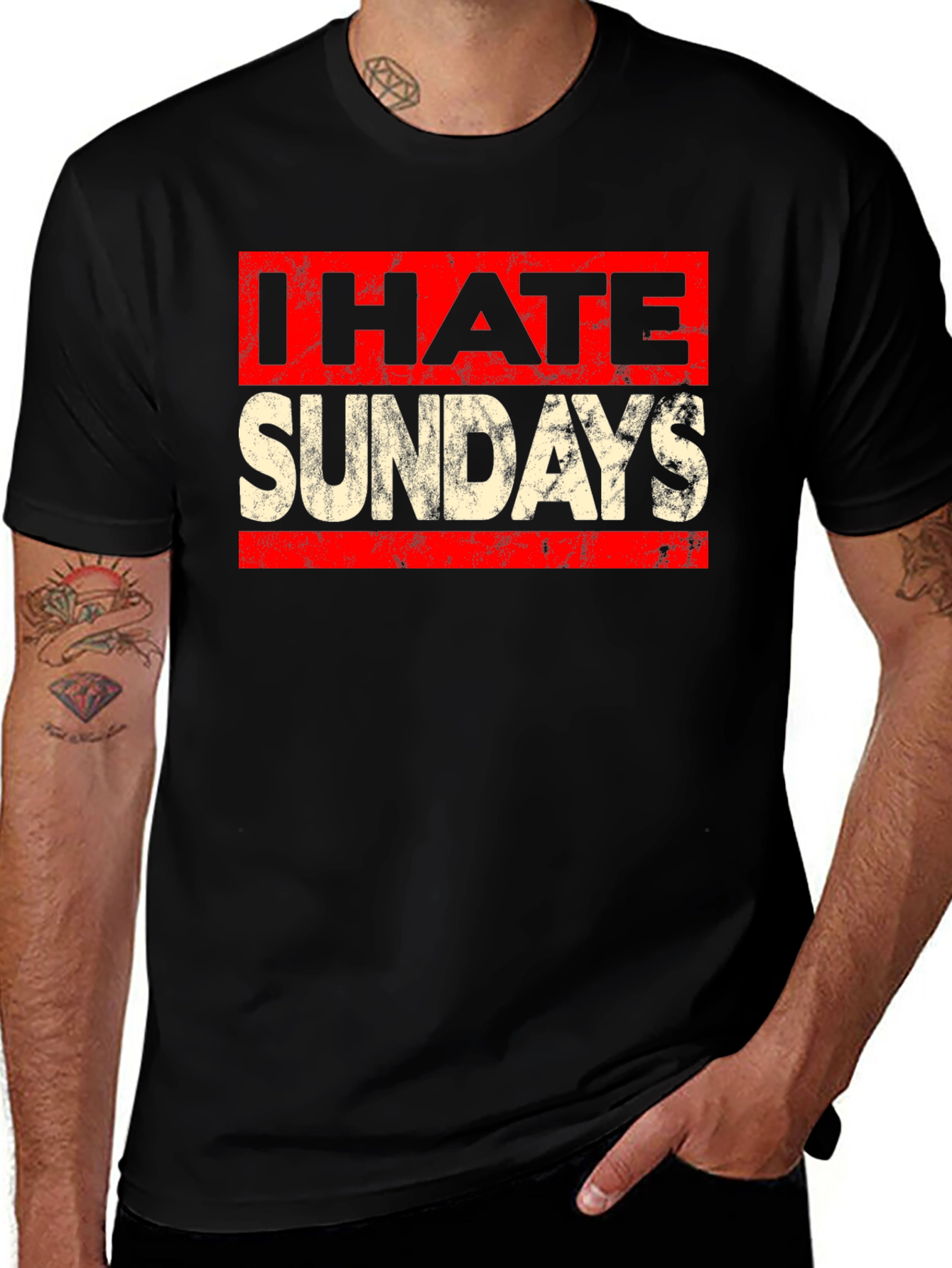 Variant 12 of I Hate Sundays Graphic Tee - Funny Weekend T-Shirt