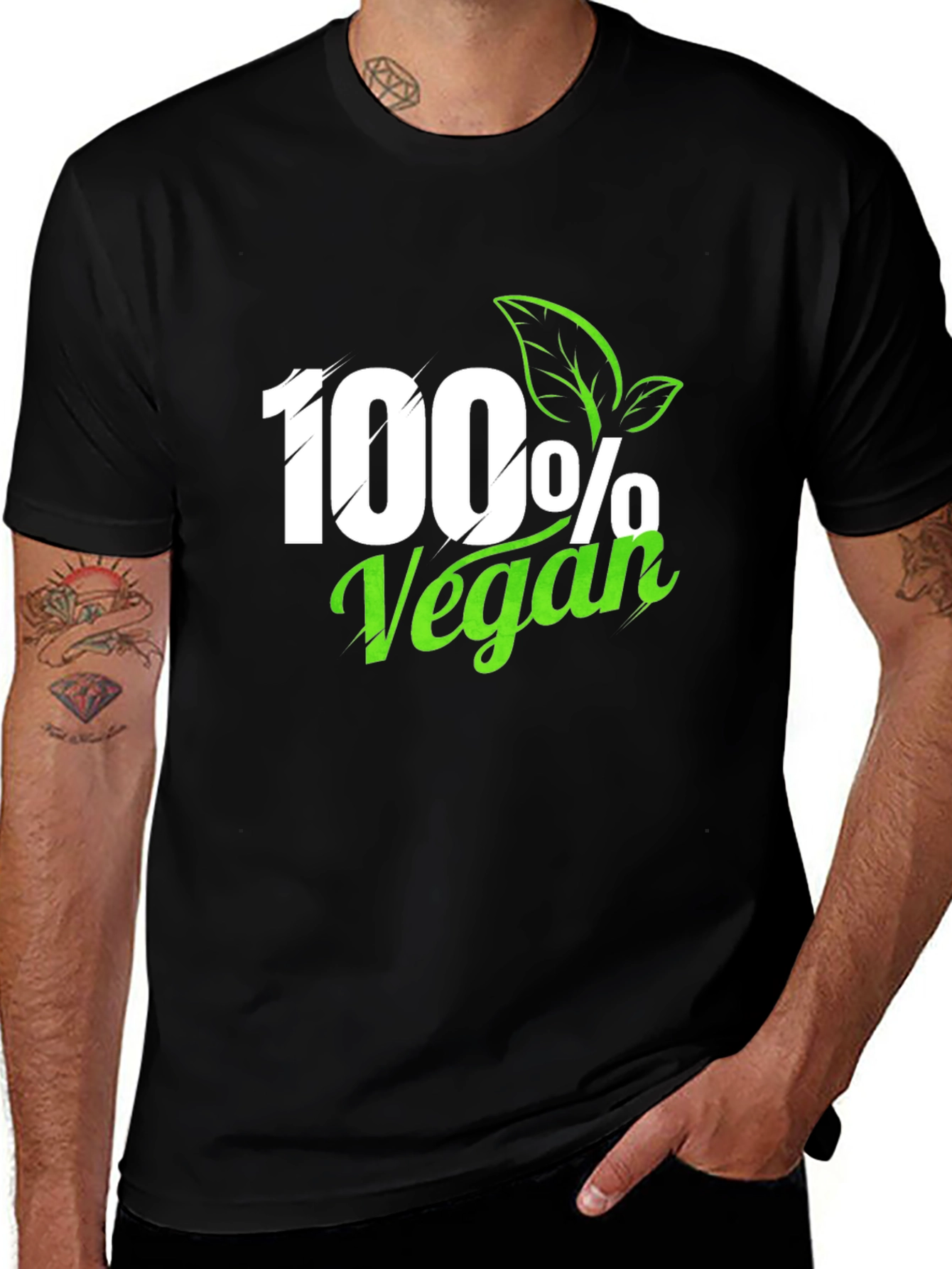 Variant 13 of 100% Vegan Graphic Tee -  Eco-Friendly Lifestyle Shirt