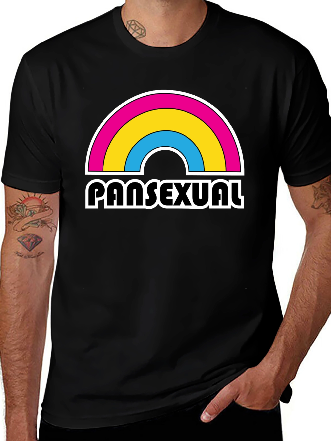 Variant 16 of Pansexual Pride Rainbow T-Shirt