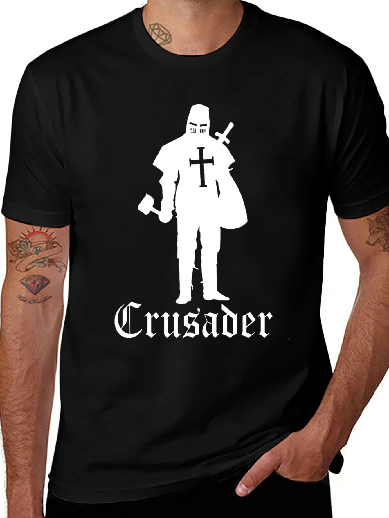 Crusader Knight Templar T-Shirt - Medieval Warrior Tee